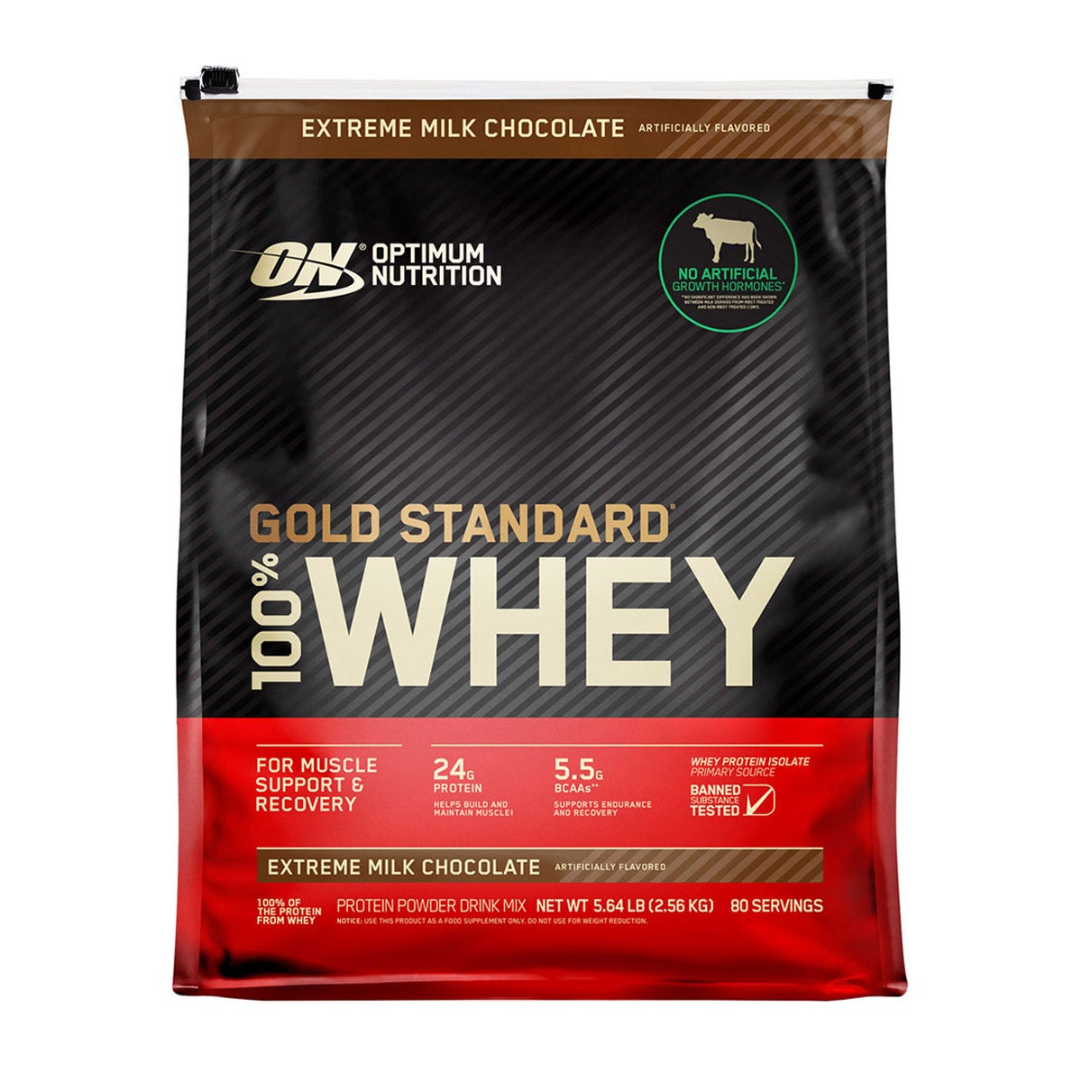 OPTIMUM NUTRITION GOLD STANDARD 100% WHEY CHOCOLATE 5.64 LB - Image 1