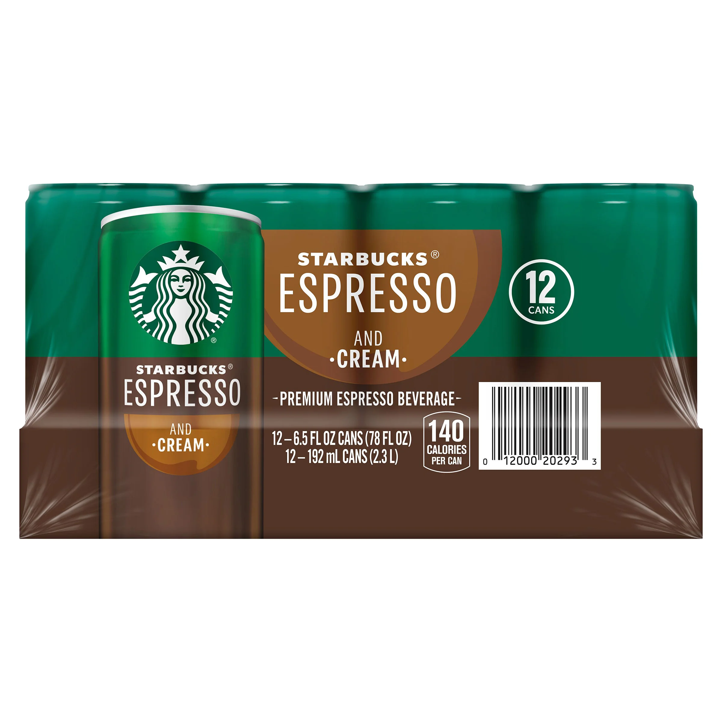 STARBUCKS DOUBLESHOT ESPRESSO AND CREAM 12/6.5 OZ - Image 1