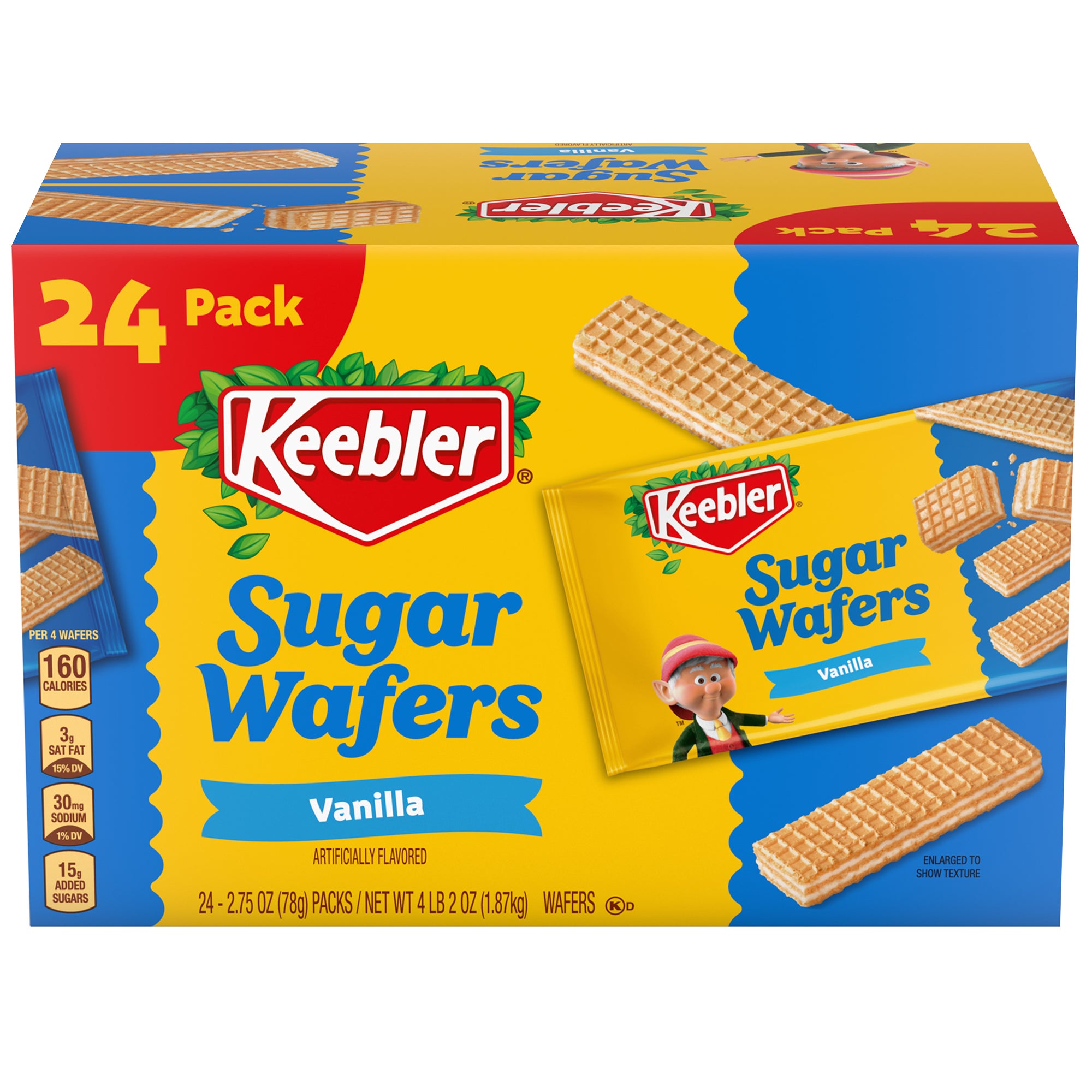 KEEBLER SUGAR WAFER VANILLA 24/2.75 OZ (4.125LB)