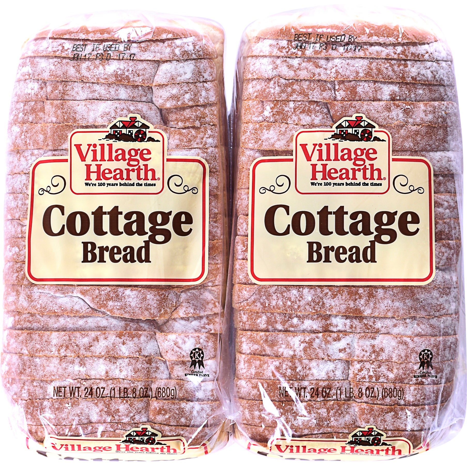 VILLAGE HEARTH COTTAGE WHITE BREAD 2/24 OUNCE LOAVES