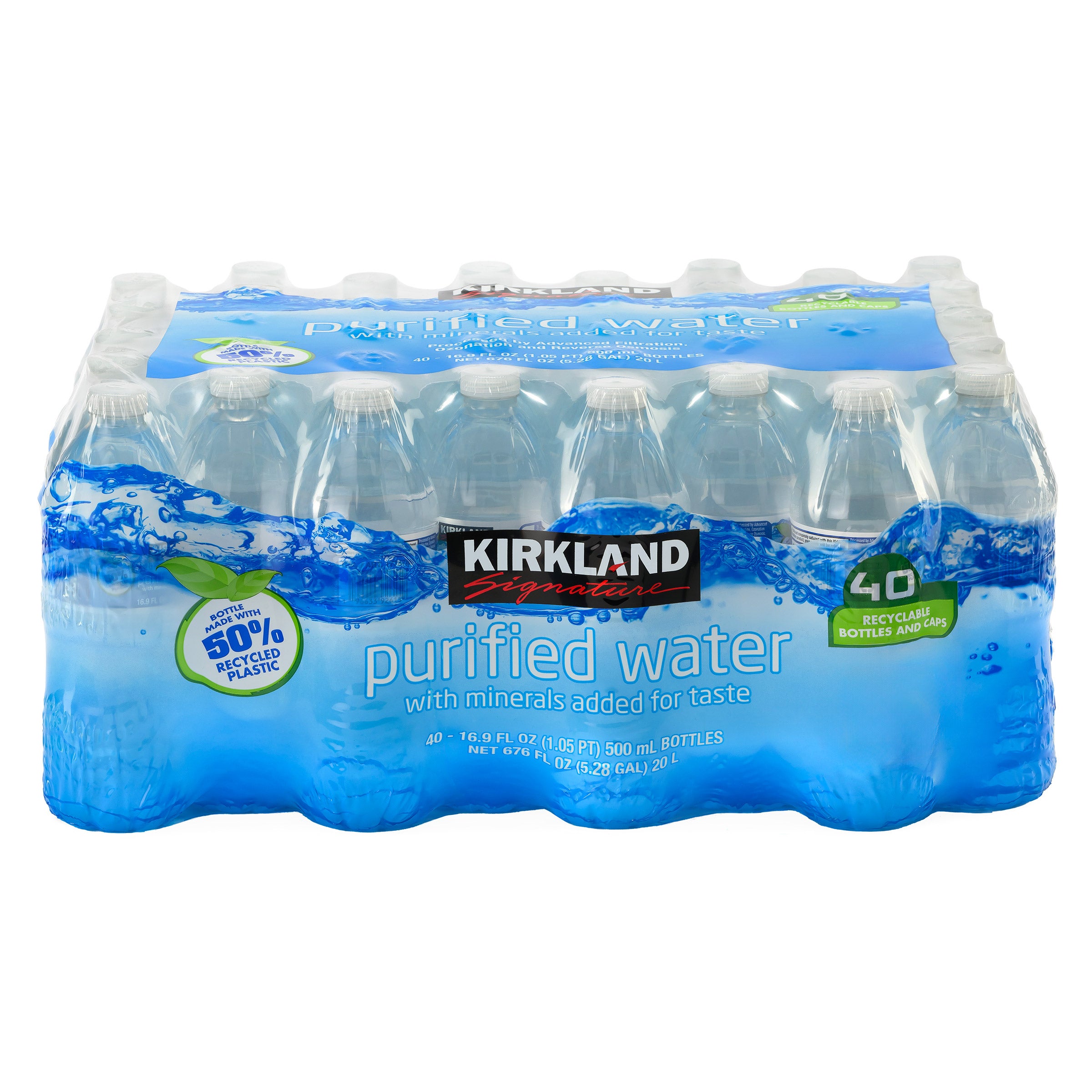 KIRKLAND SIGNATURE DRINKING WATER 40/16.9 OUNCE BOTTLES