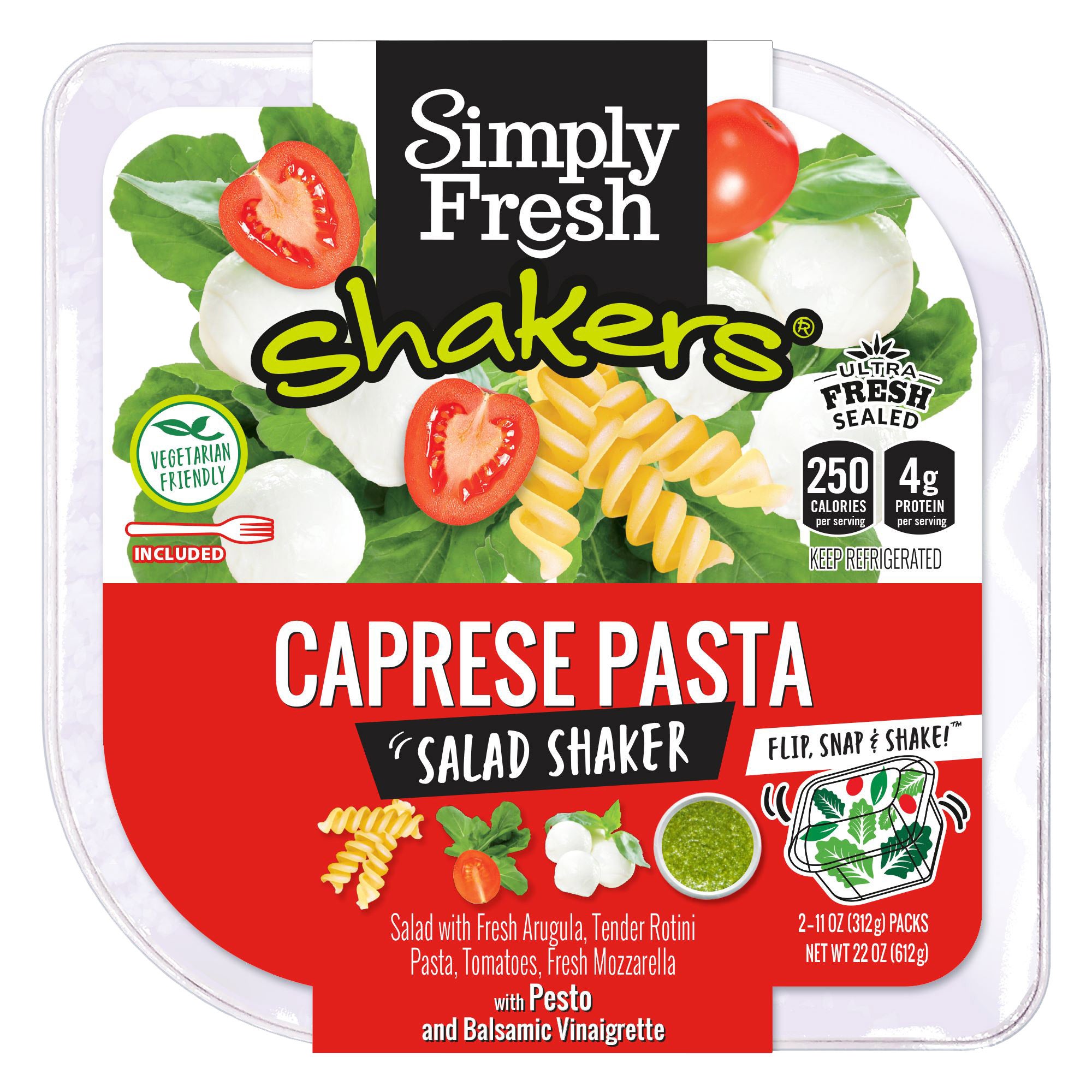 SIMPLY FRESH CAPRESE SHAKER SALAD 2 PACK 11 OZ EACH