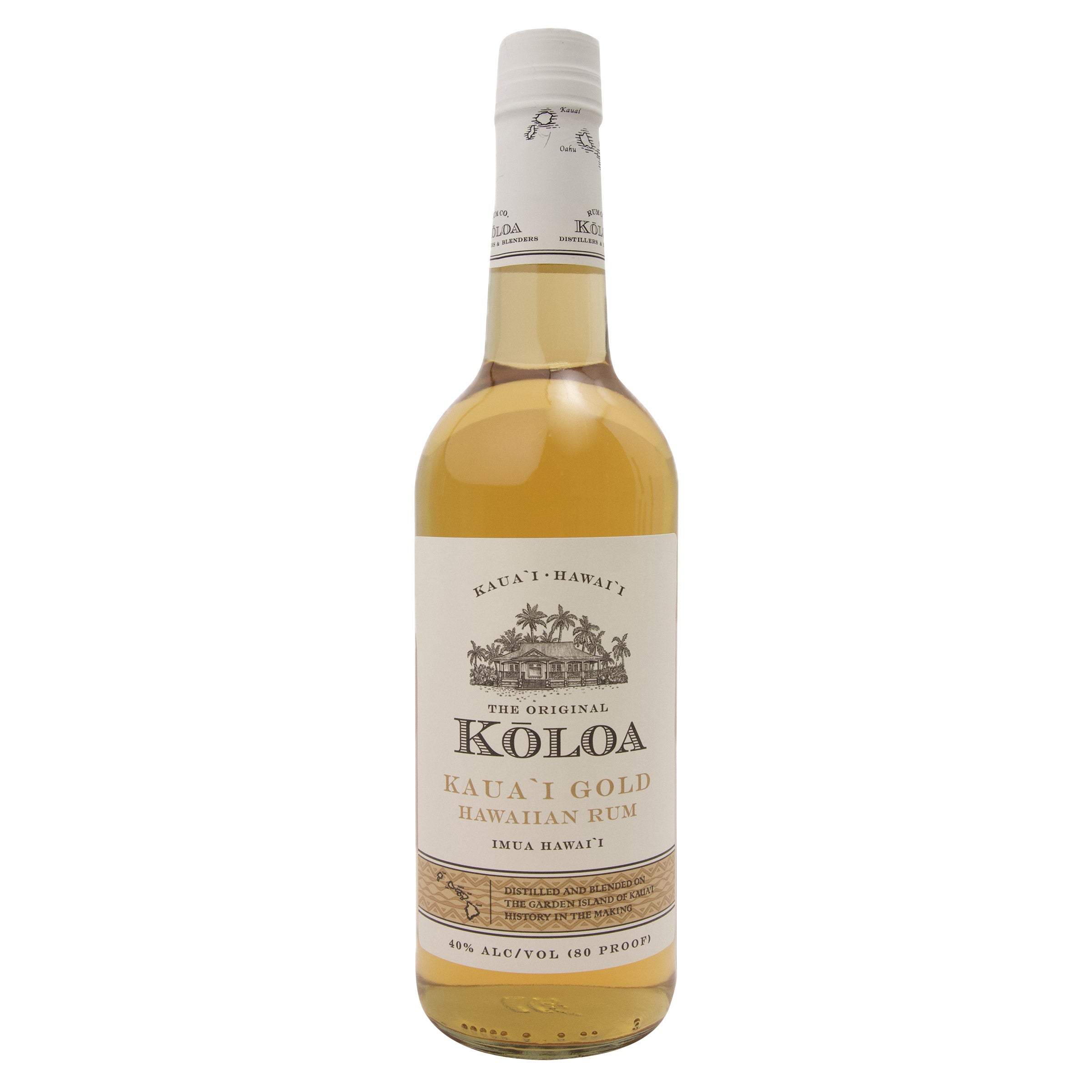 KOLOA RUM KAUAI GOLD RUM KAUAI, HAWAII 750ML - Image 1