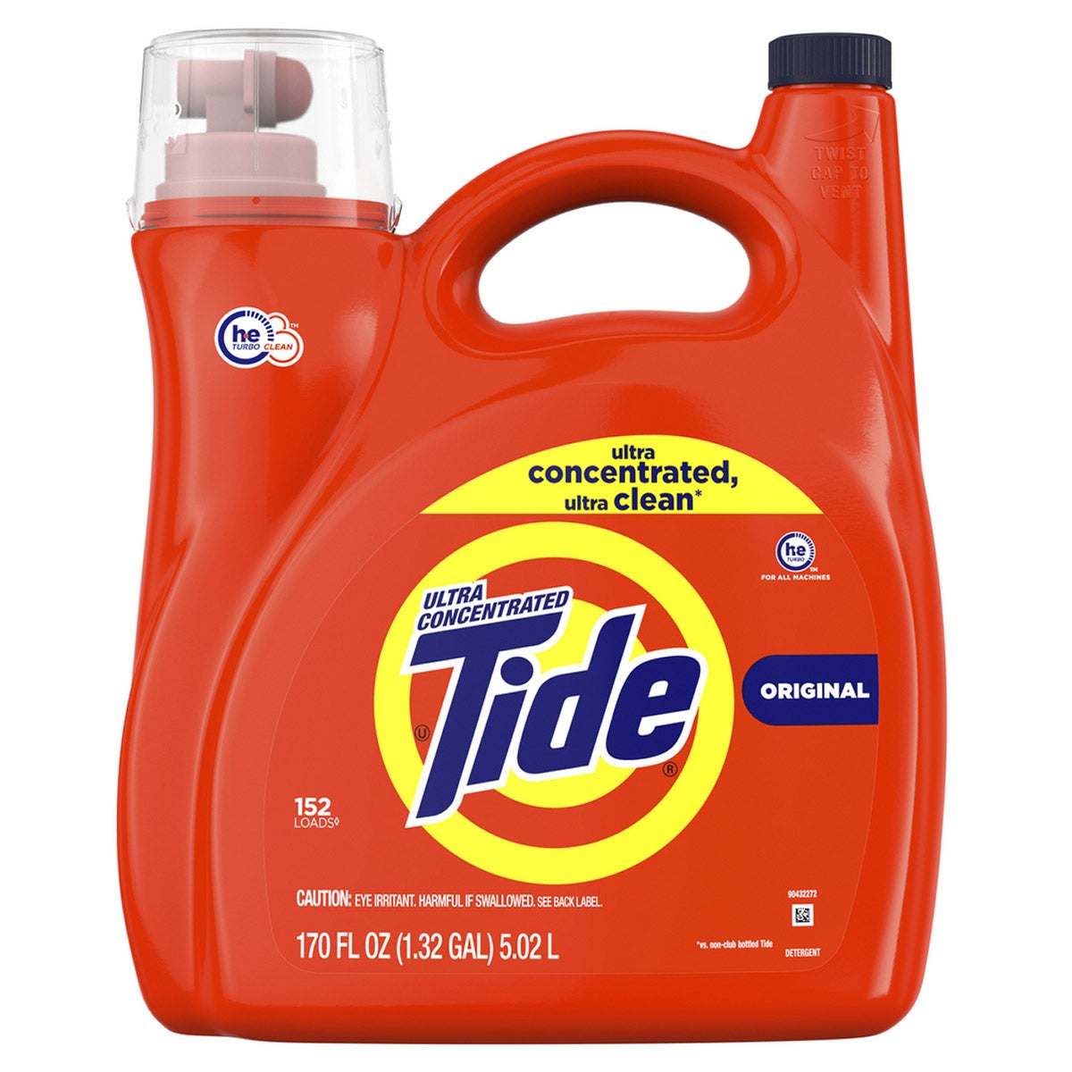 TIDE HE ORIGINAL SCENT LIQIUD 170 OUNCES 152 LOADS - Image 1