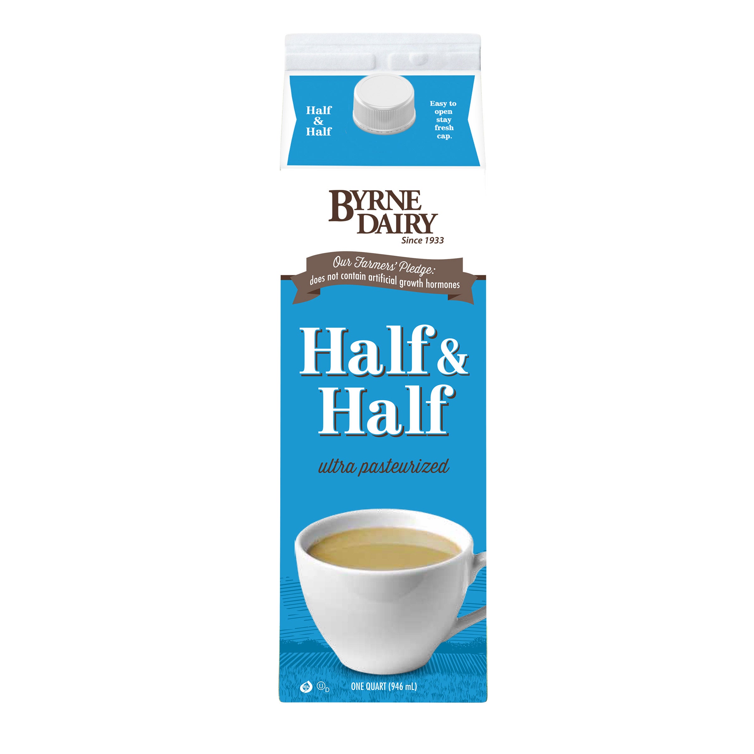 BYRNE DAIRY HALF&HALF 32 OZ (1 QUART)