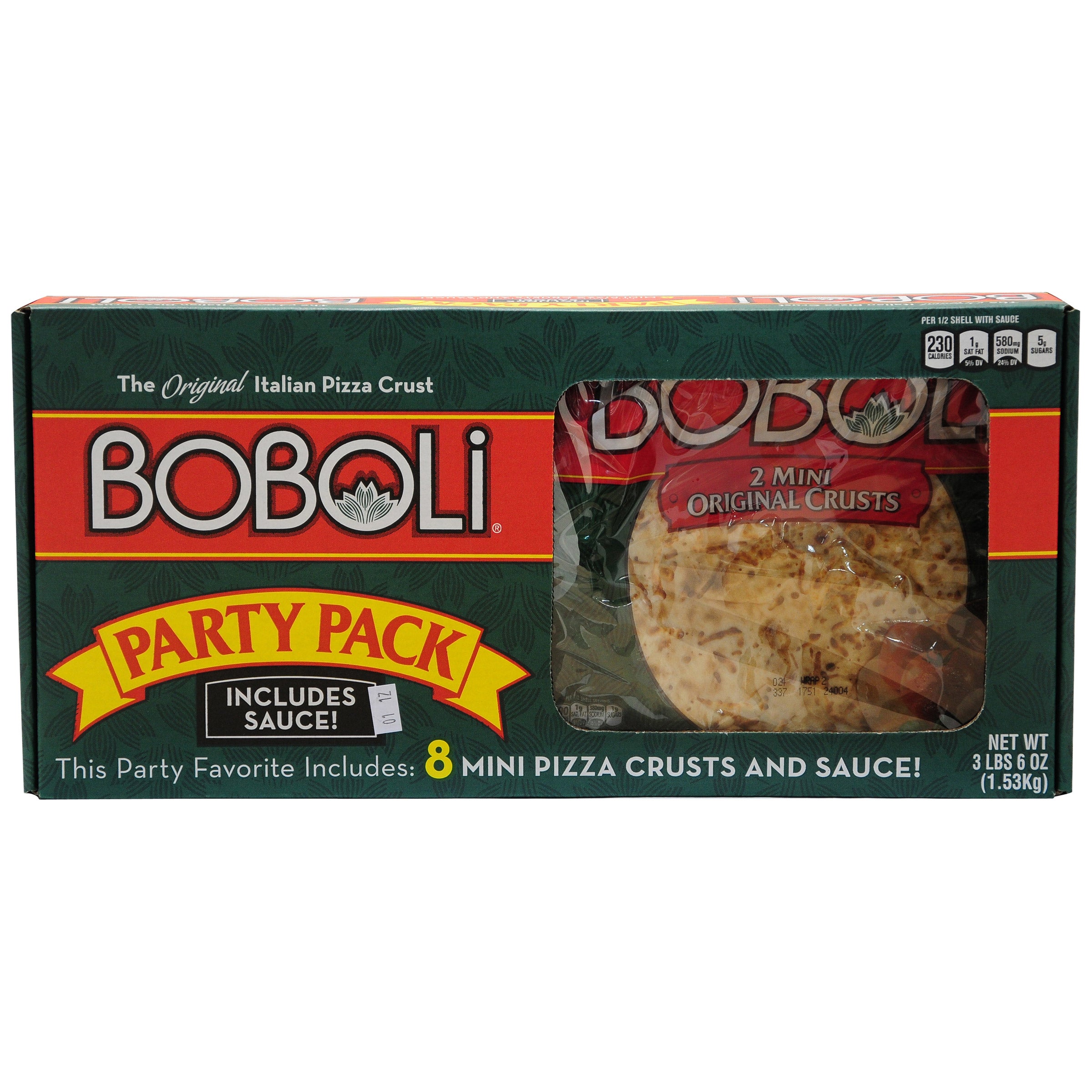 BOBOLI PIZZA CRUST PARTY PACK 8 CT 54 OZ