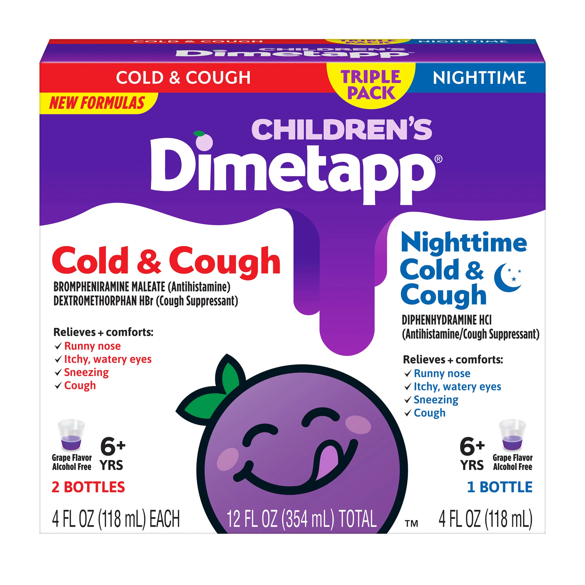 CHILDREN'S DIMETAPP COLD RELIEF DAY 2X4 OZ.,NIGHT 4 OZ - Image 1