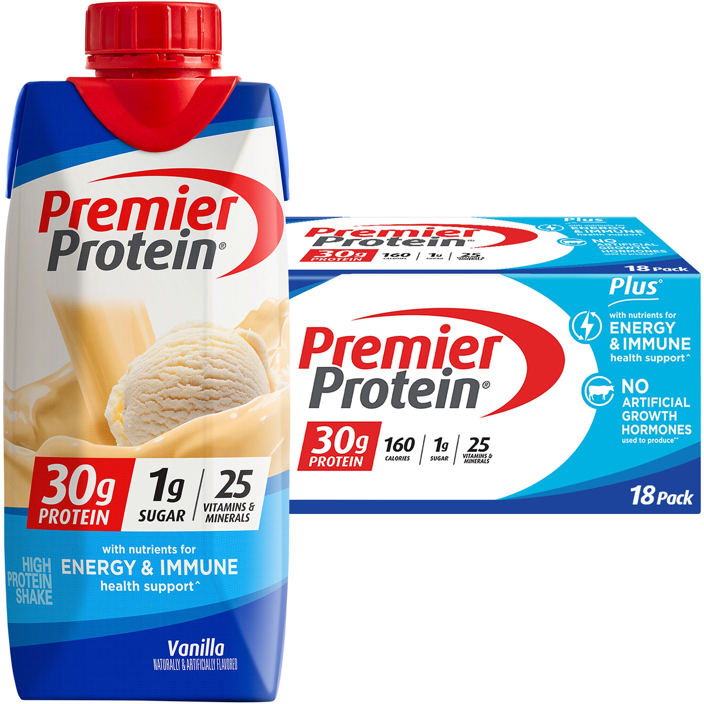 PREMIER PROTEIN SHAKE VANILLA 11 FL OZ/18 PK