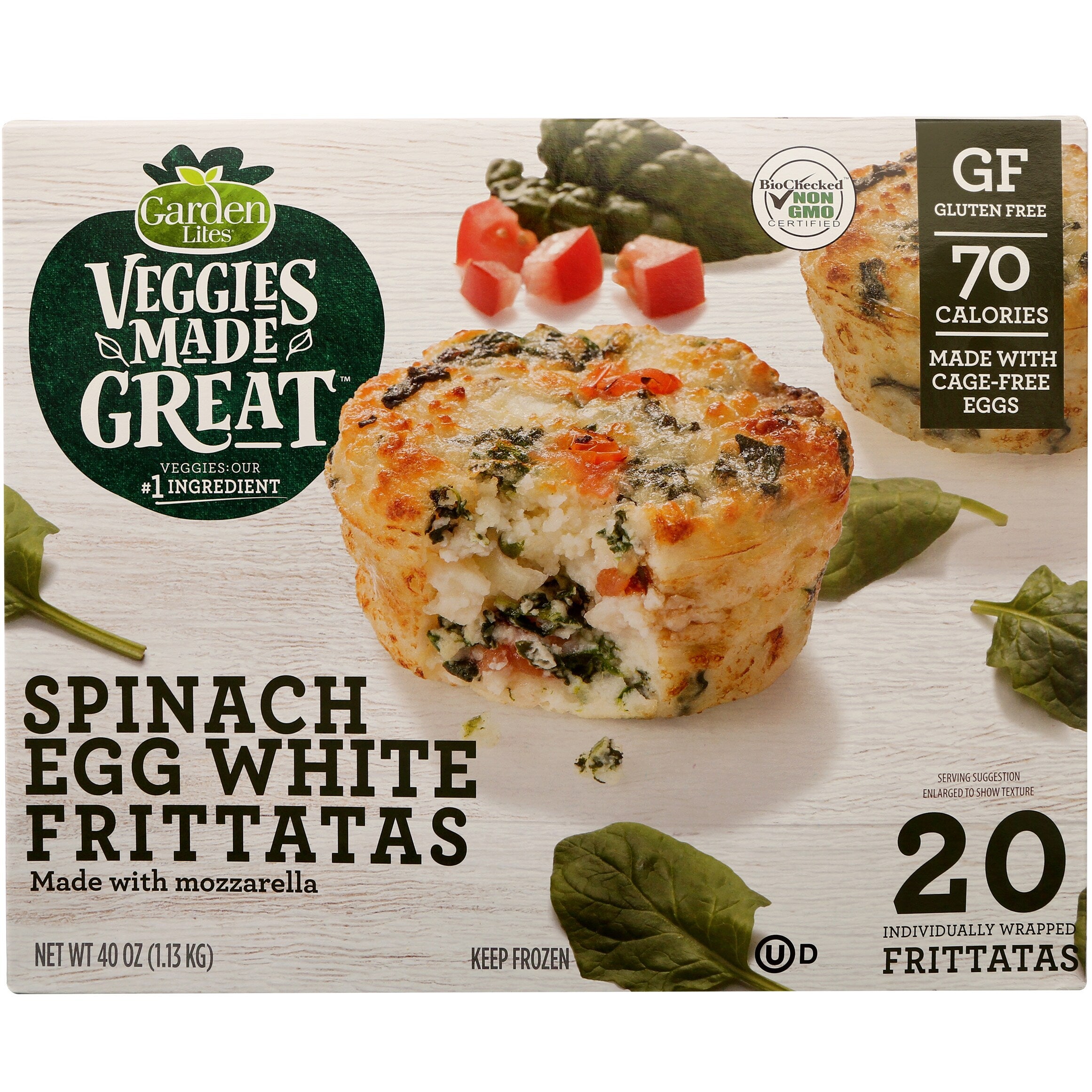 VEGGIES MADE GREAT SPINACH EGG FRITTATA 20 COUNT 40 OUNCES - Image 1