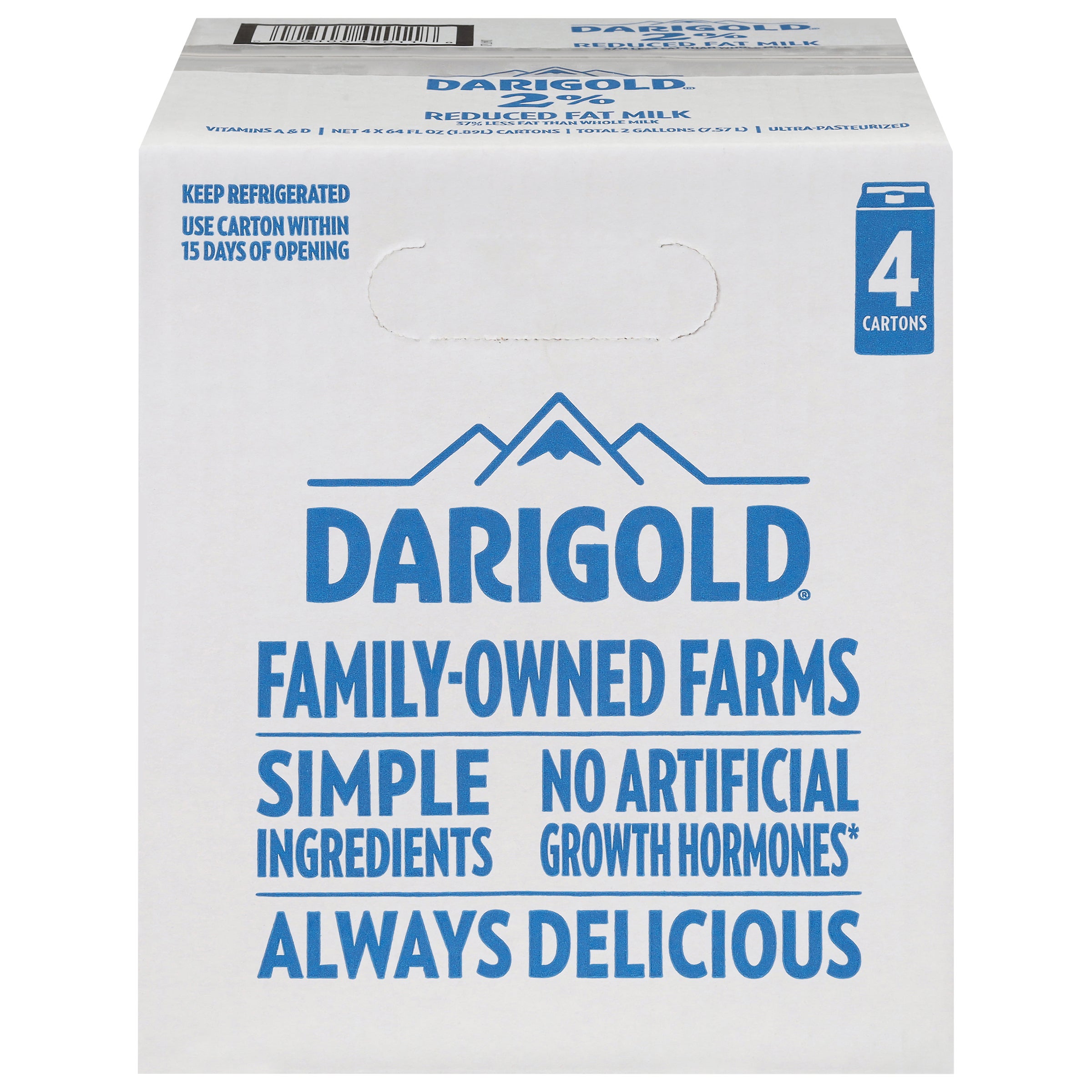 DARIGOLD 2% REDUCED FAT MILK 4/64 OZ - Image 1