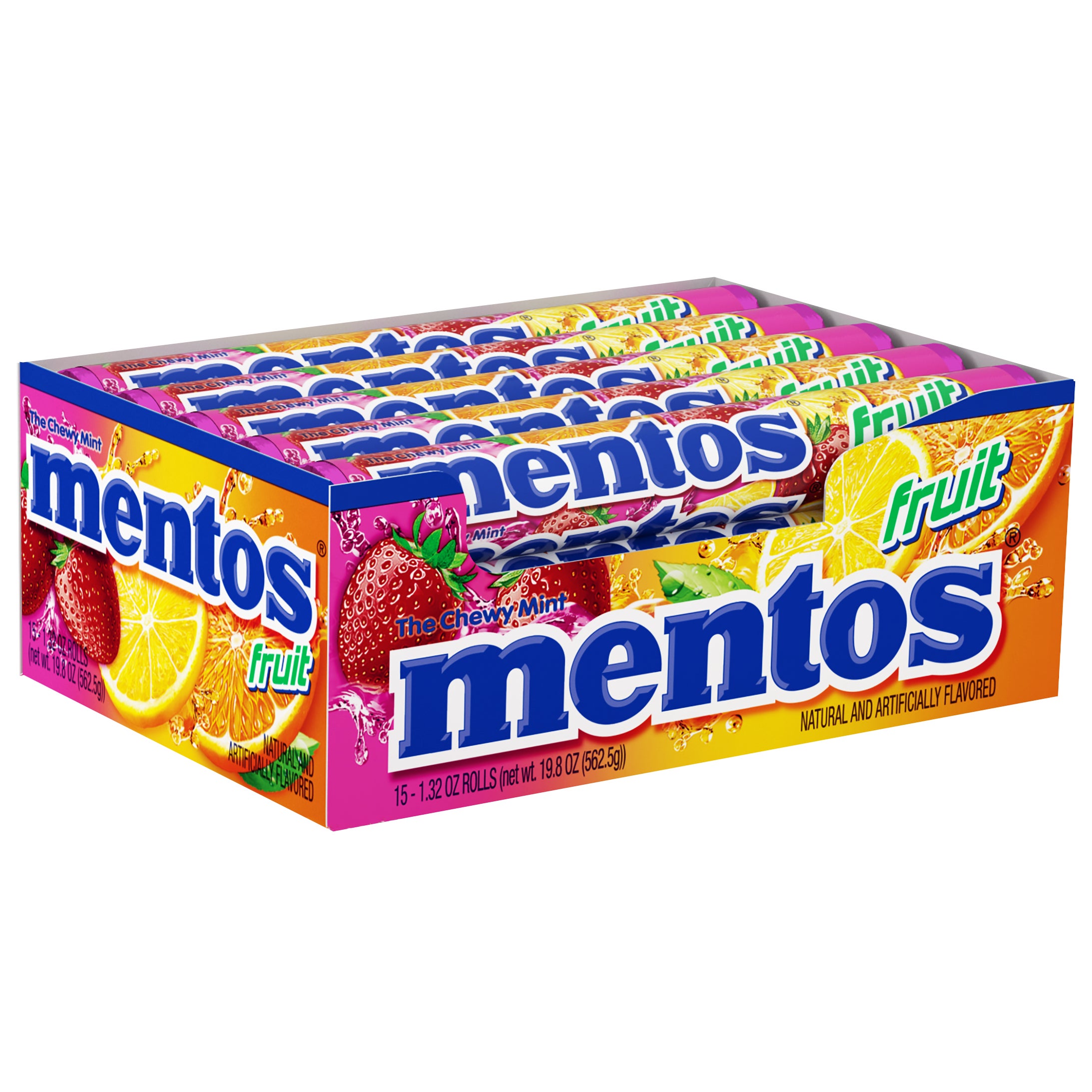 MENTOS FRUIT FLAVOR 15 CT / 1.32 OZ - Image 1
