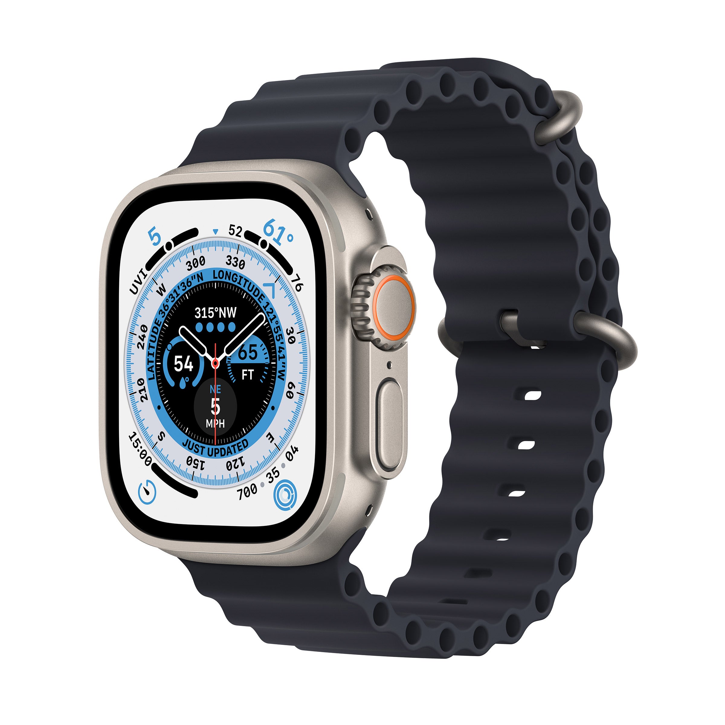 APPLE WATCH ULTRA LTE TITANIUM CASE MIDNIGHT BAND 49MM MQET3LL/A