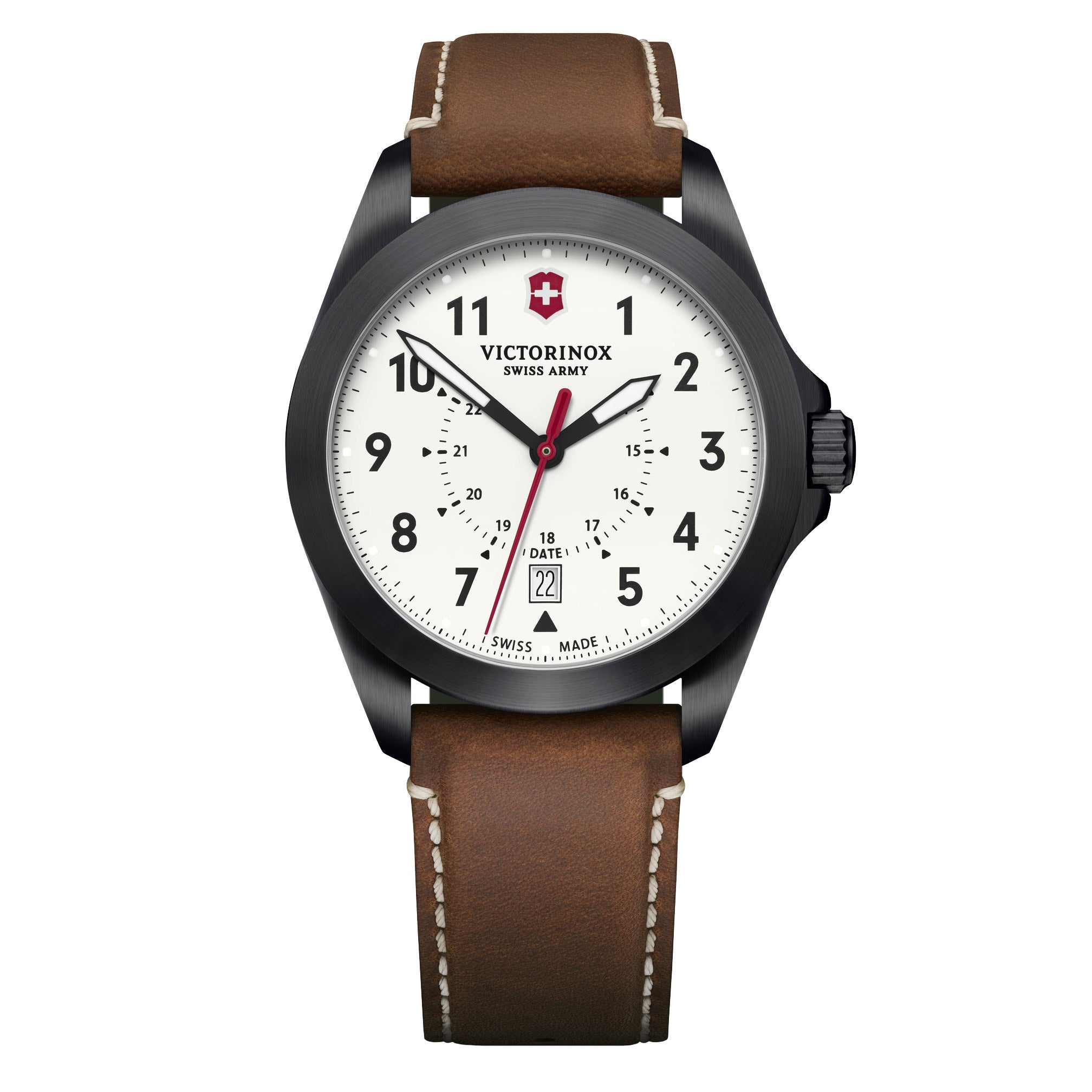 VICTORINOX HERITAGE MEN'S QUARTZ WATCH WHITE DIAL 241969C - Image 1