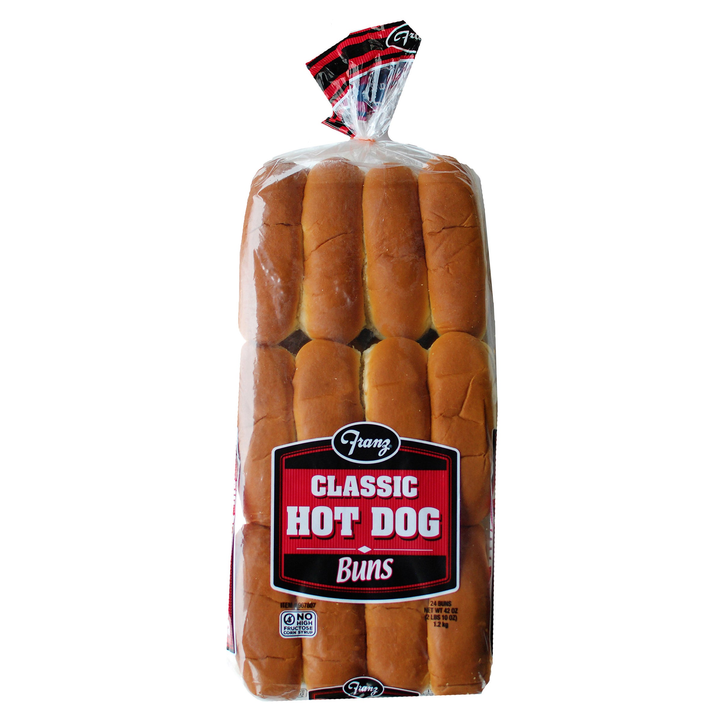 FRANZ 6¨ HOT DOG BUNS 24 COUNT 42 OUNCES