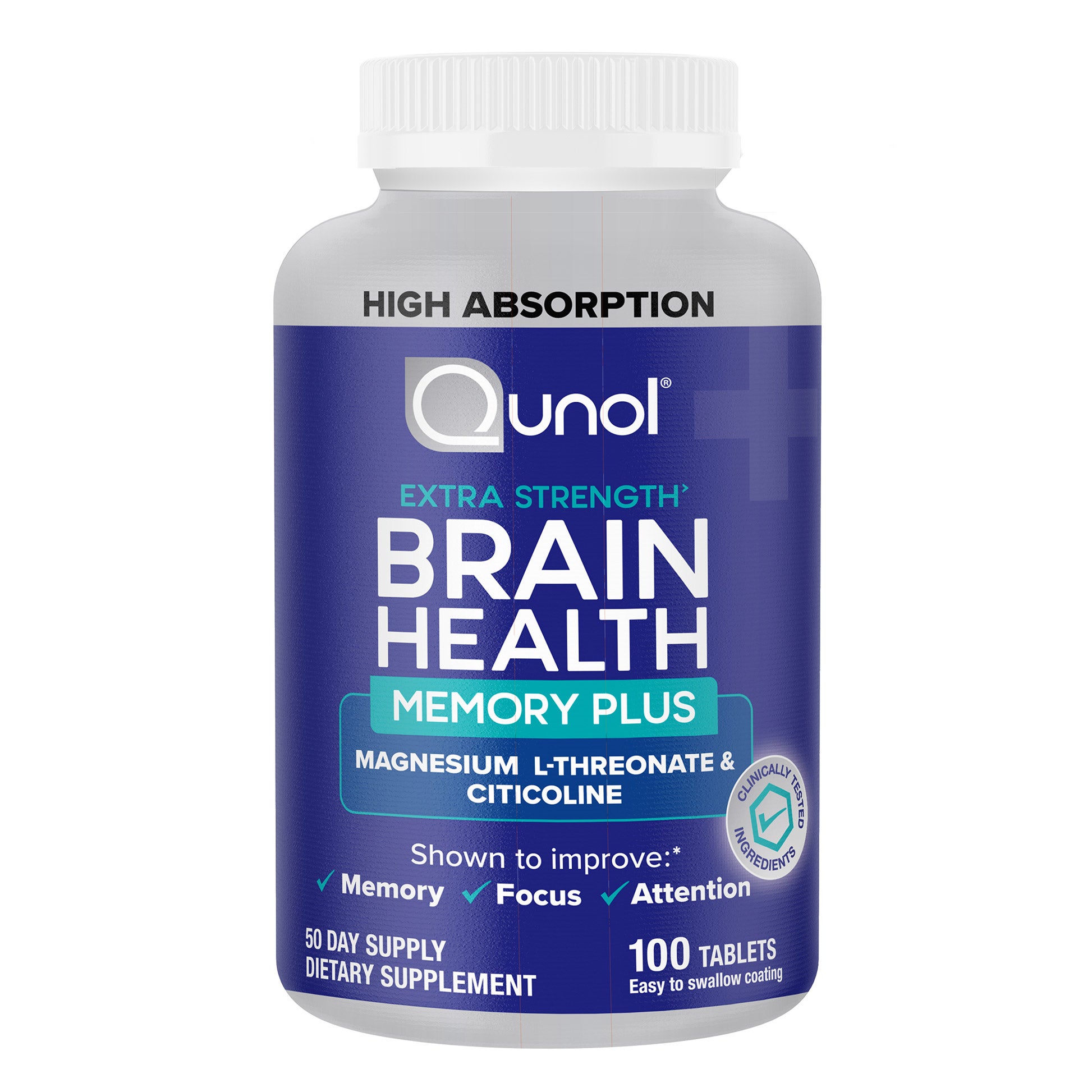 QUNOL BRAIN HEALTH MEMORY PLUS 100CT