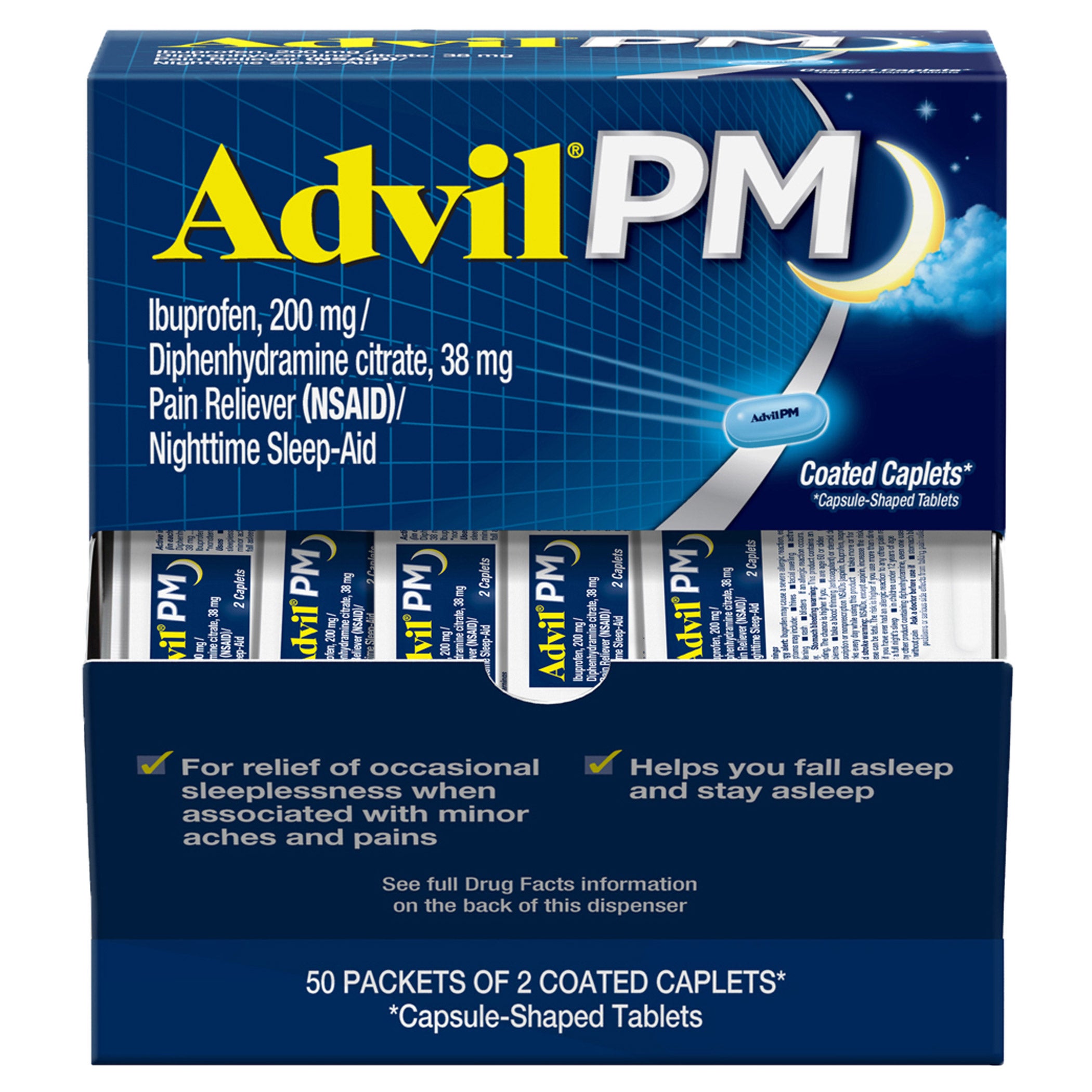 ADVIL PM DISPENSER 2 PK/50 CT