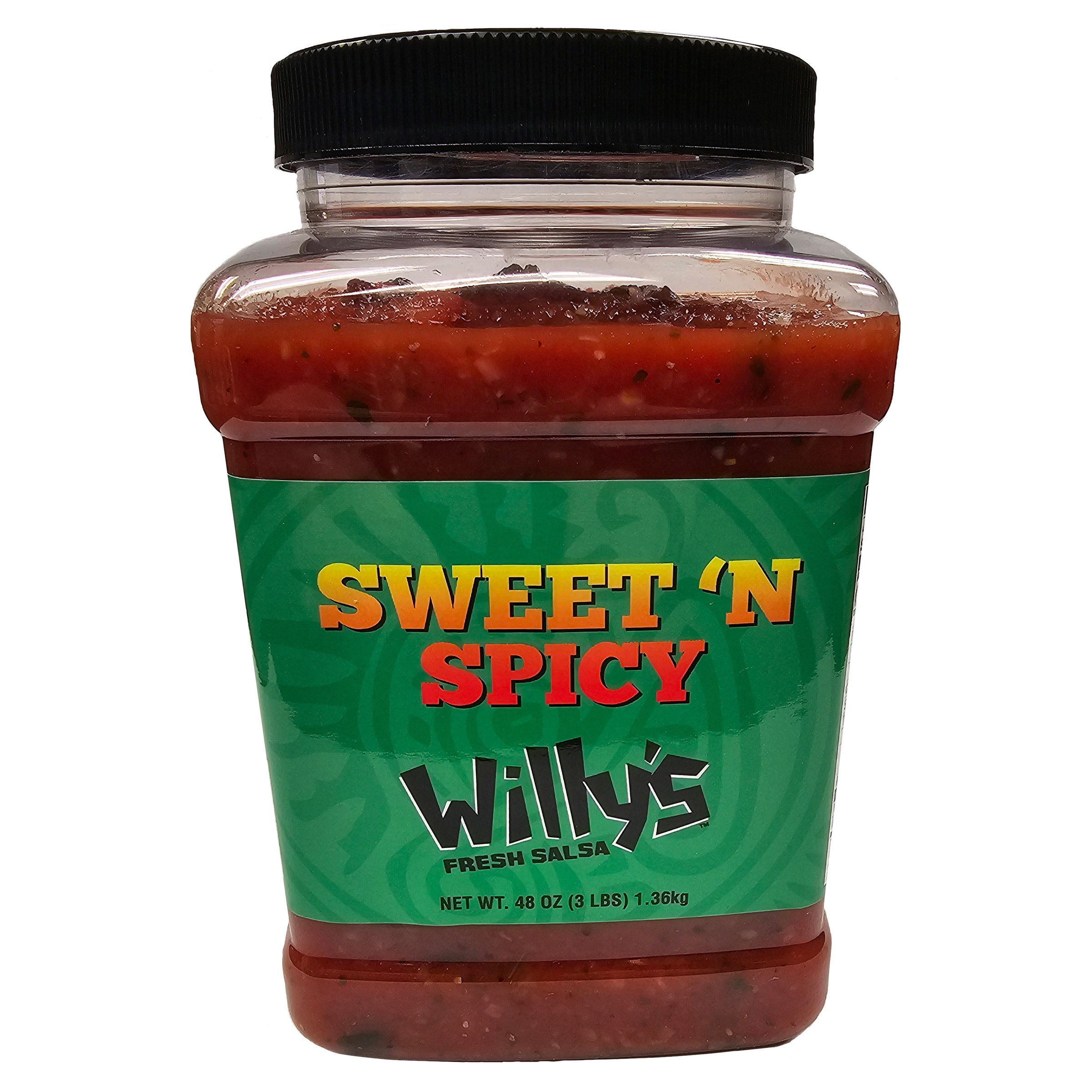 WILLY'S FRESH SALSA SWEET & SPICY SALSA 48 OUNCE CONTAINER