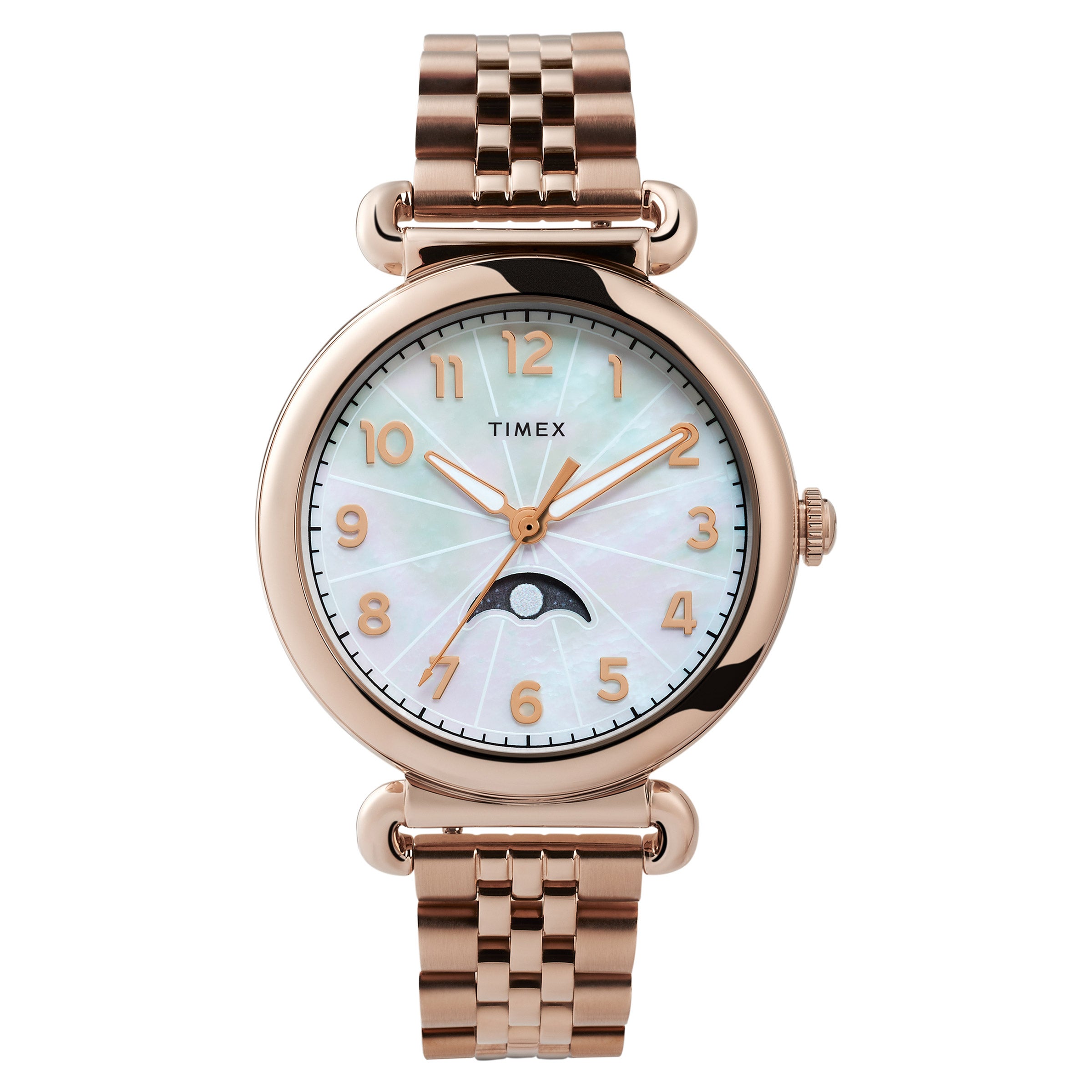 TIMEX MODEL 23 MOON PHASE QUARTZ LADIES WATCH