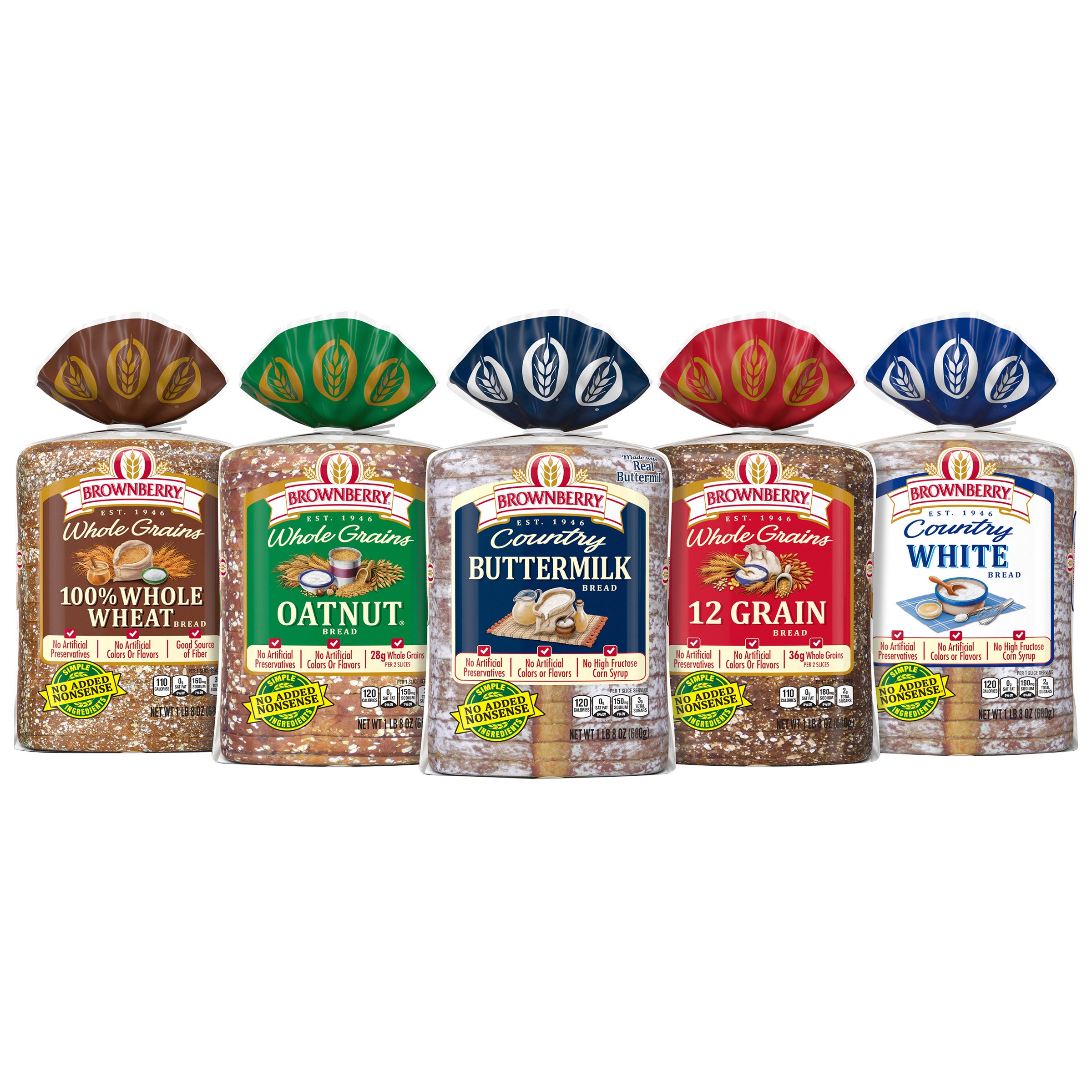 BROWNBERRY MIX & MATCH PICK ANY 2 LOAVES 2/24 OUNCE LOAVES