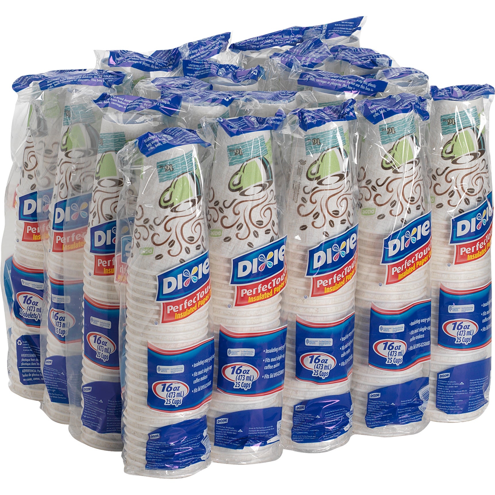 DIXIE PERFECTOUCH 16OZ HOT CUP 500 CT - Image 1