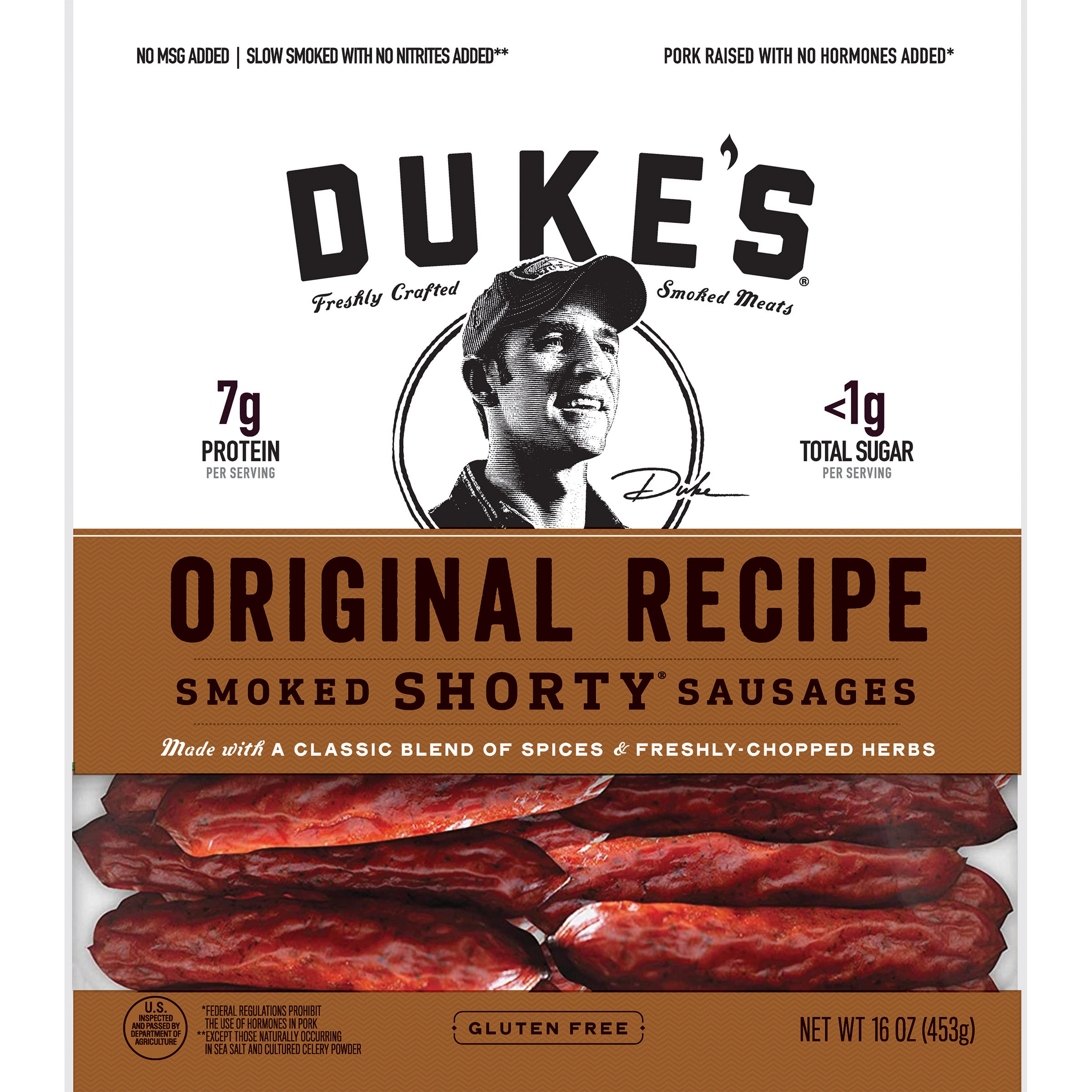 DUKE'S ORIGINAL SHORTY SAUSAGE 16 OZ - Image 1