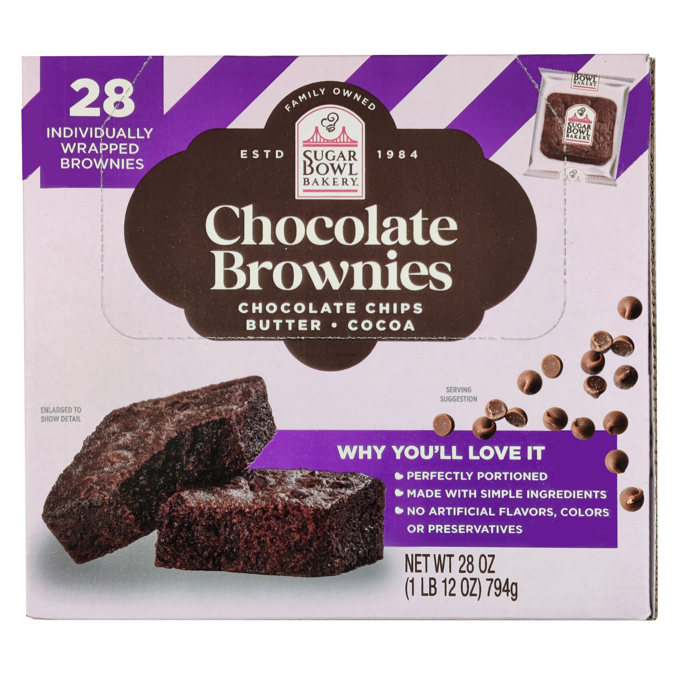 SUGAR BOWL BROWNIE BIT INDIV WRAPPED 28 OZ
