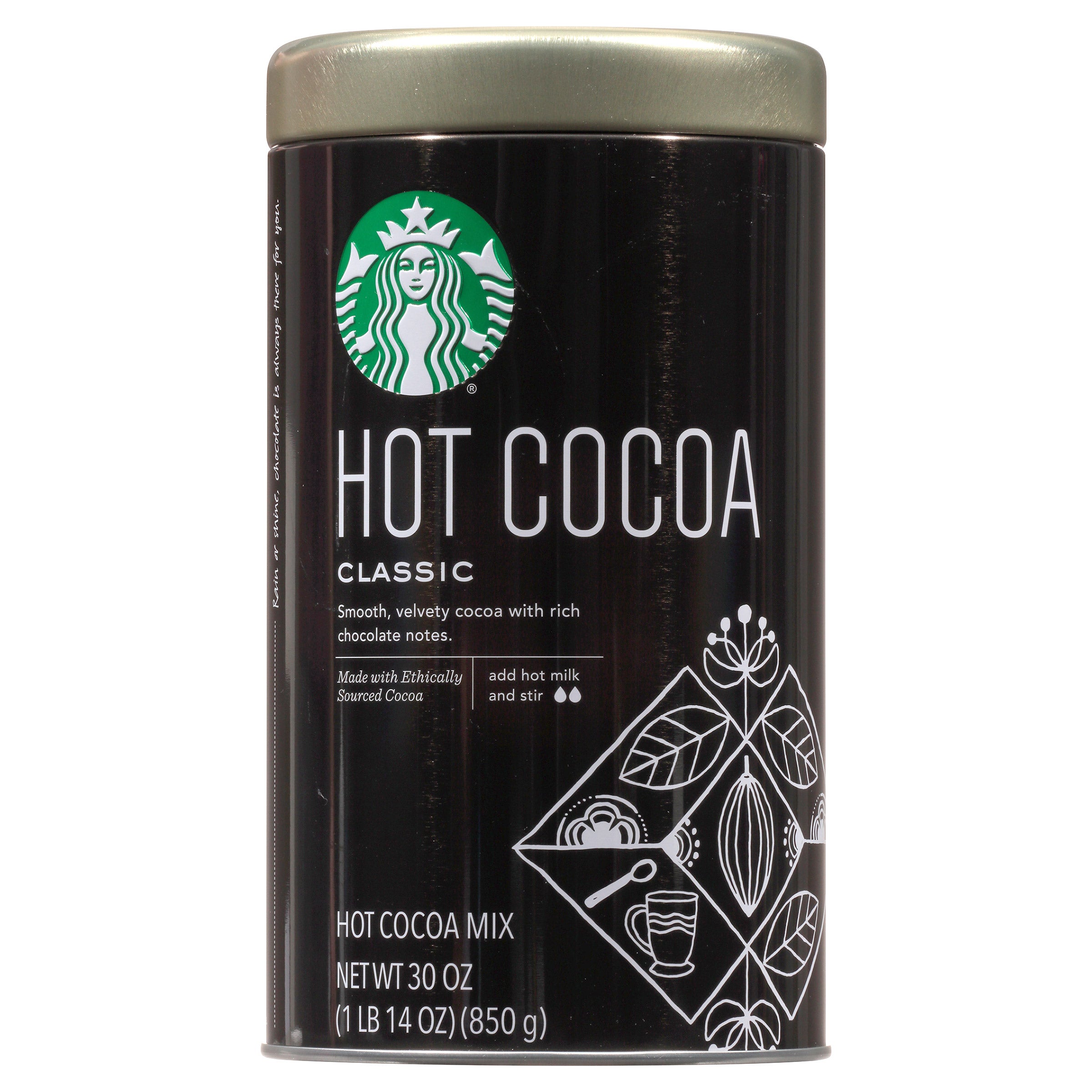STARBUCKS COFFEE HOT COCOA MIX 30 OZ (1.875LBS)