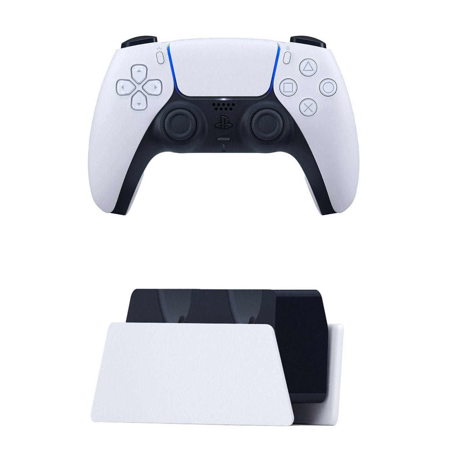 SONY PS5 DUALSENSE CONTROLLER & CHARGER BUNDLE - WHITE - Image 1