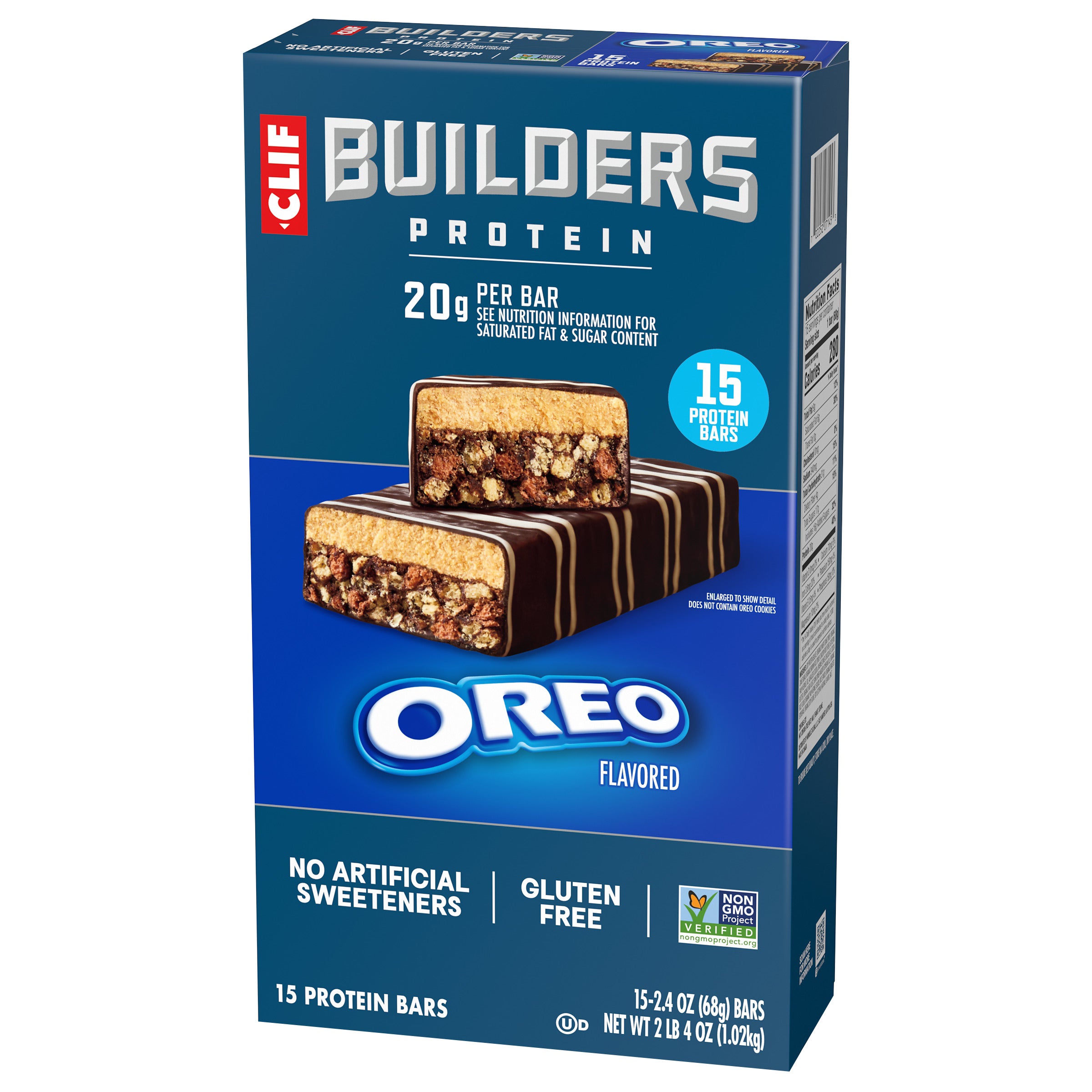 CLIF BAR BUILDER'S OREO 15/2.4 OZ