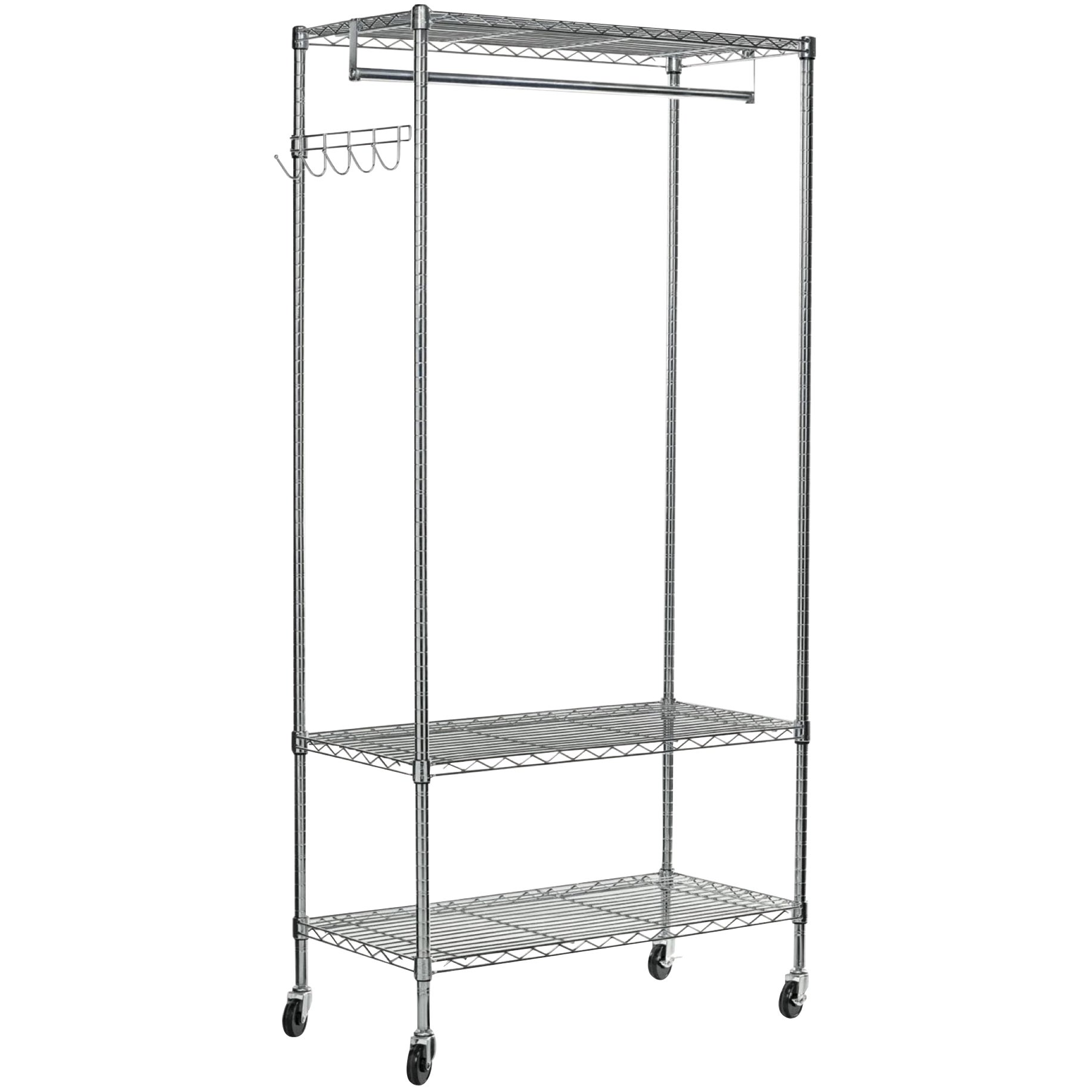 ALERA WIRE SHELVING GARMENT/COAT RACK ALEGR364818SR - Image 1