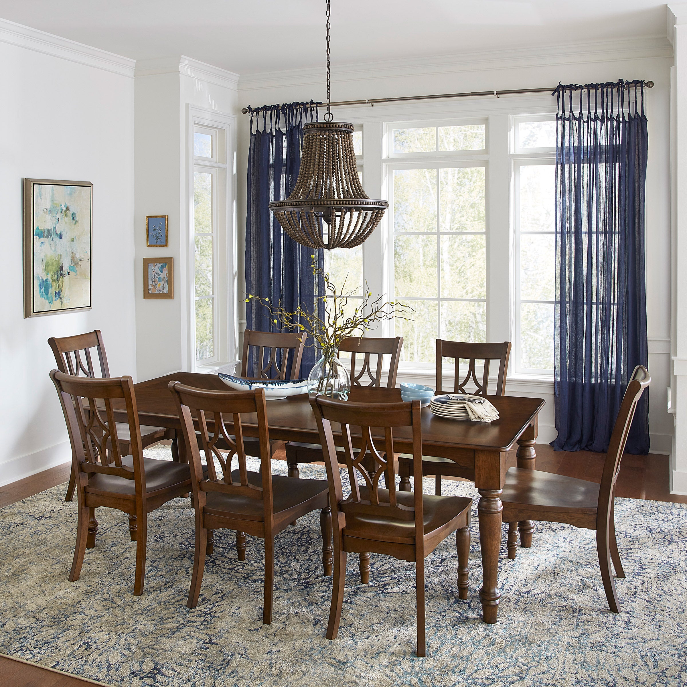 FLEXSTEEL DALTON 9-PIECE DINING SET