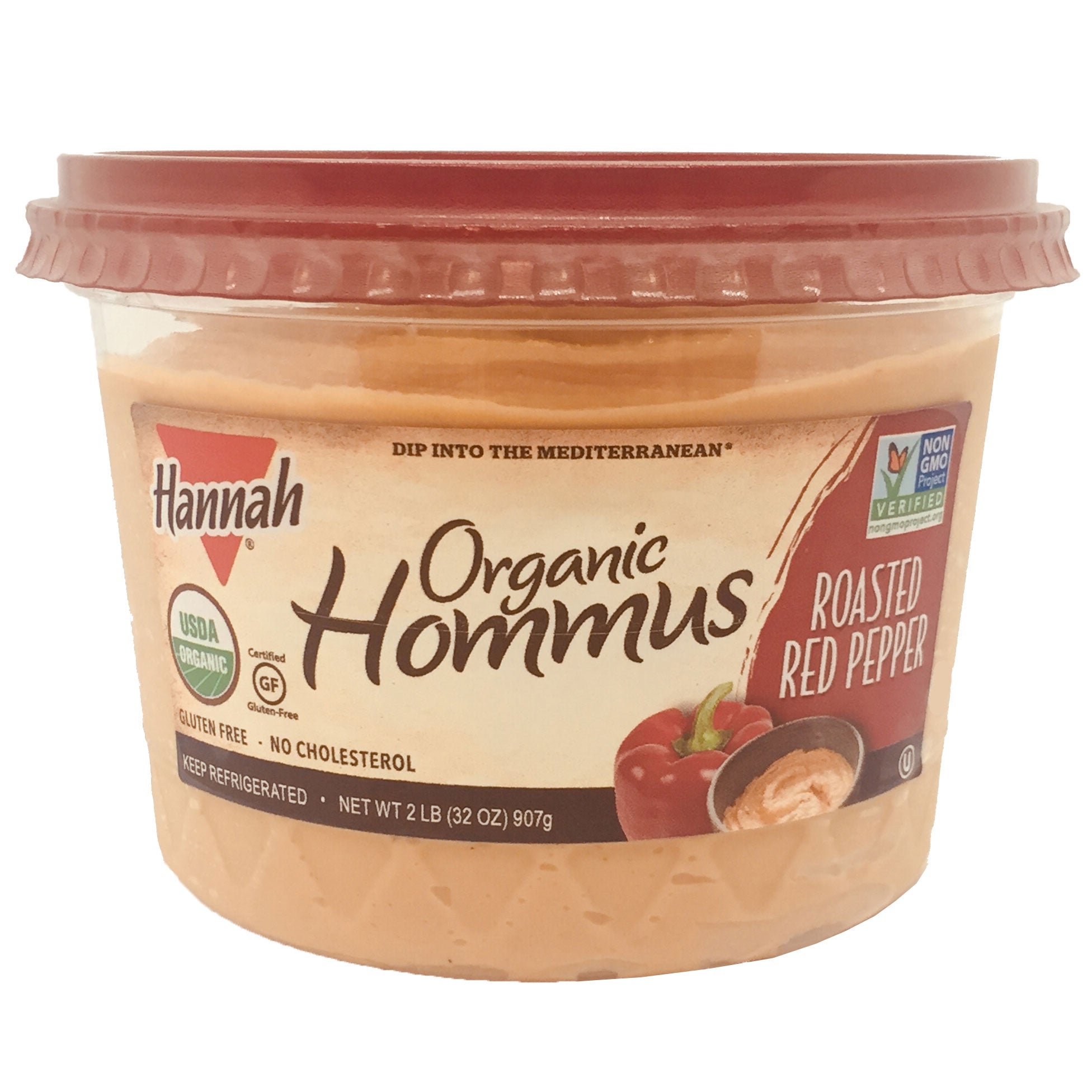 HANNAH ORGANIC RED PEPPER HOMMUS 32 OZ