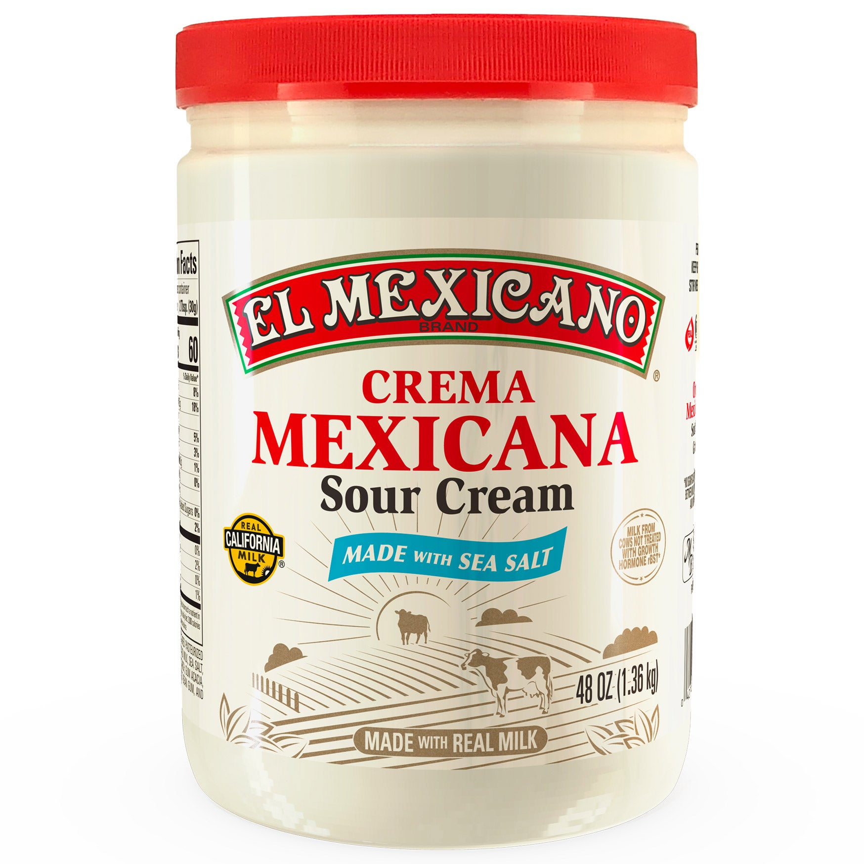 EL MEXICANO CREMA MEXICANA 48 OUNCES