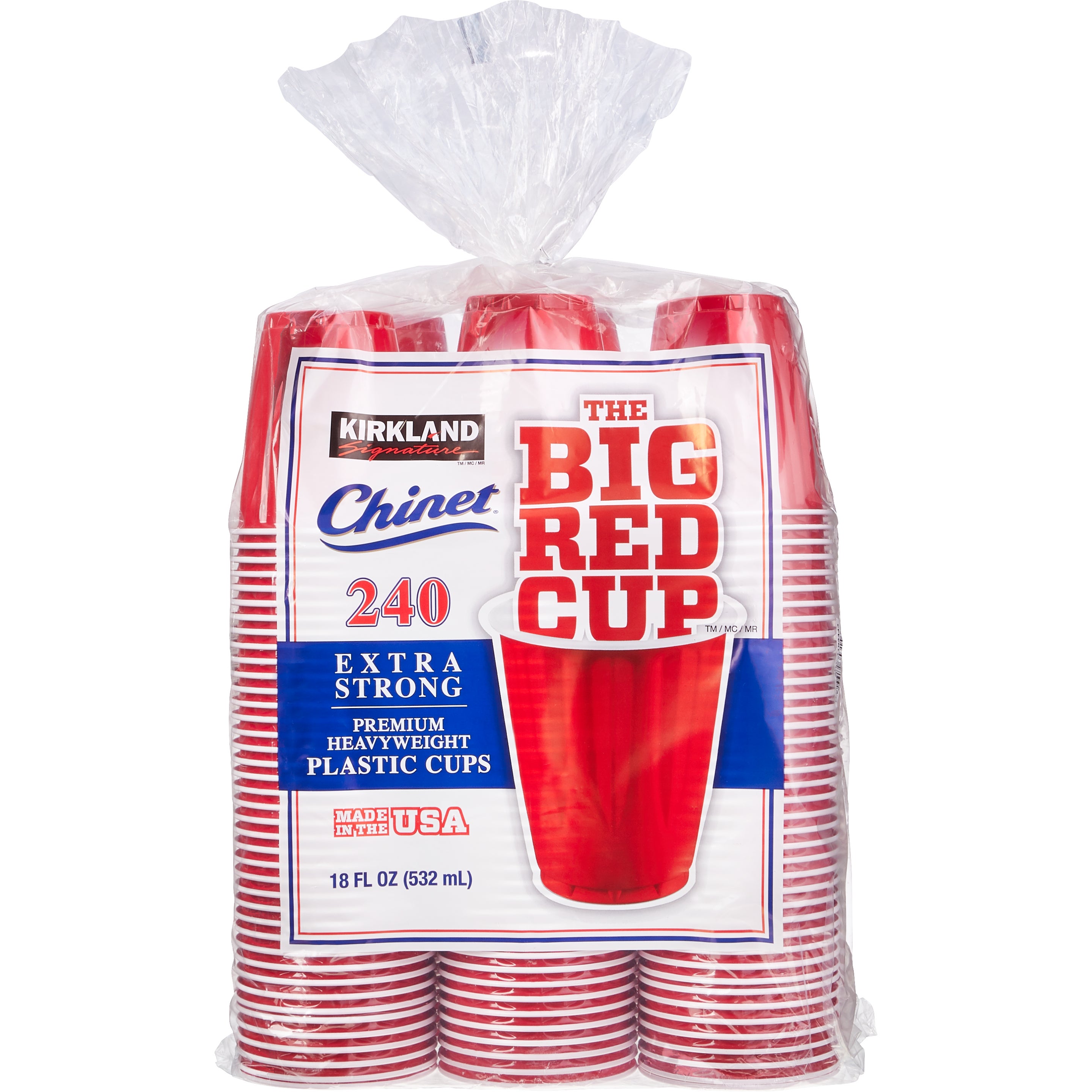 KIRKLAND SIGNATURE 18 OUNCE PLASTIC CUP 240 COUNT - Image 1
