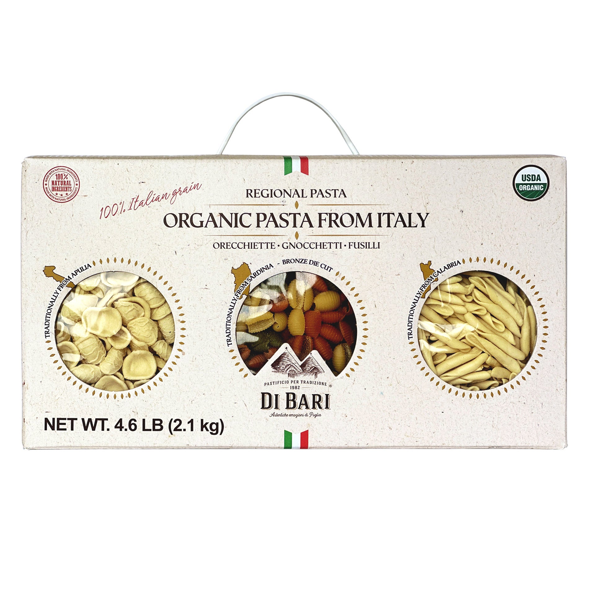 DI BARI ORGANIC PASTA VARIETY 6/12.35 OZ (4.63 LBS) - Image 1