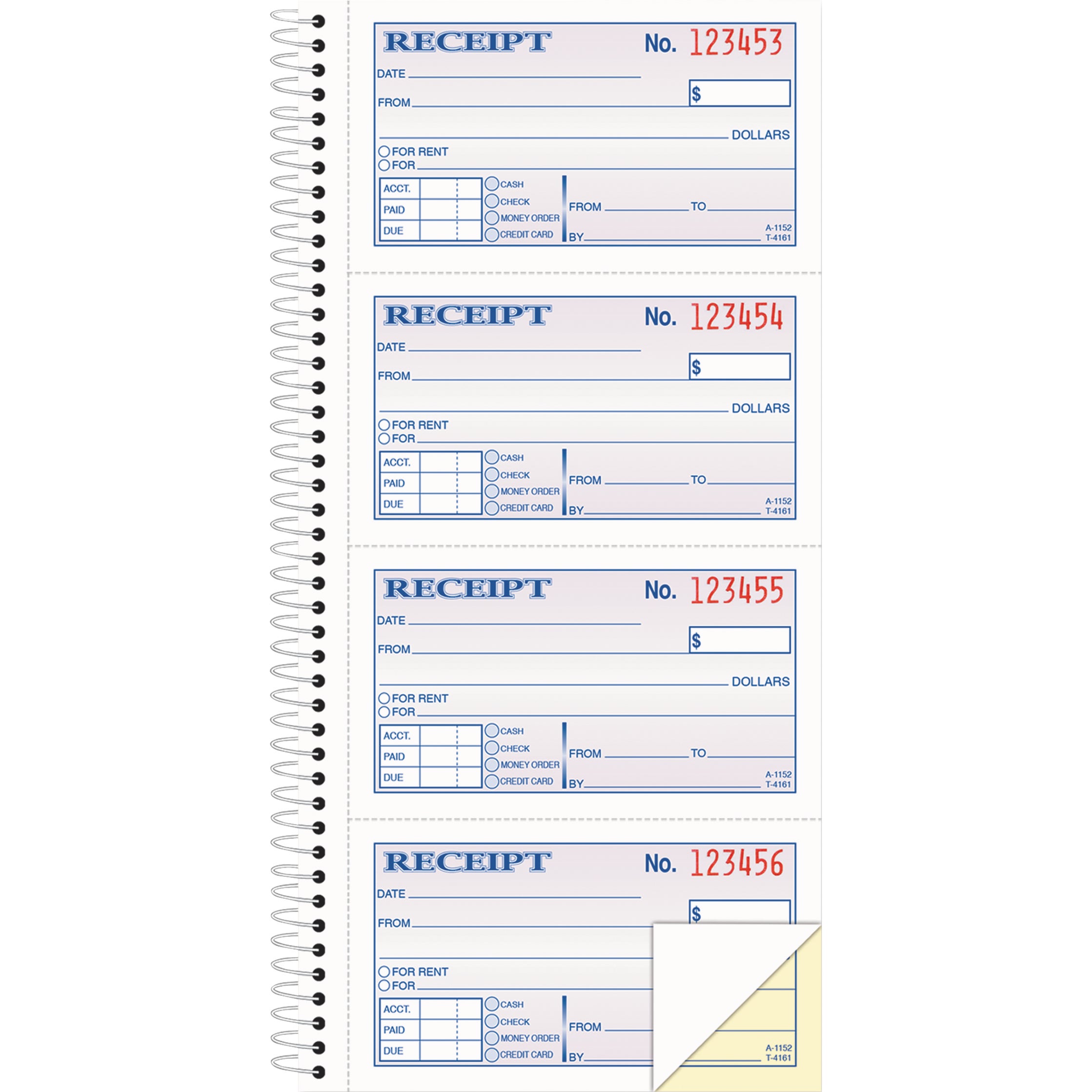 ADAMS RENT RECEIPT BOOK ABFSC1152KT 400CT