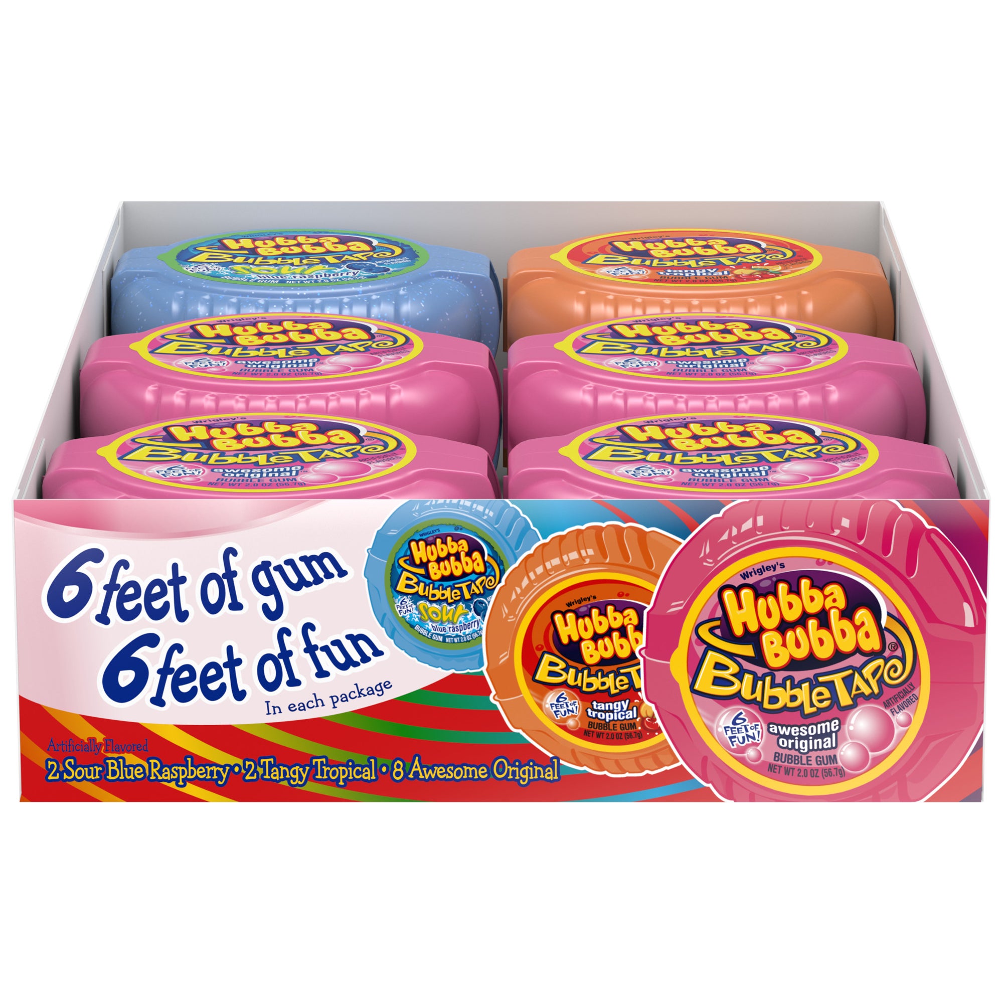 HUBBA BUBBA BUBBLE TAPE VARIETY 12/2 OZ - Image 1