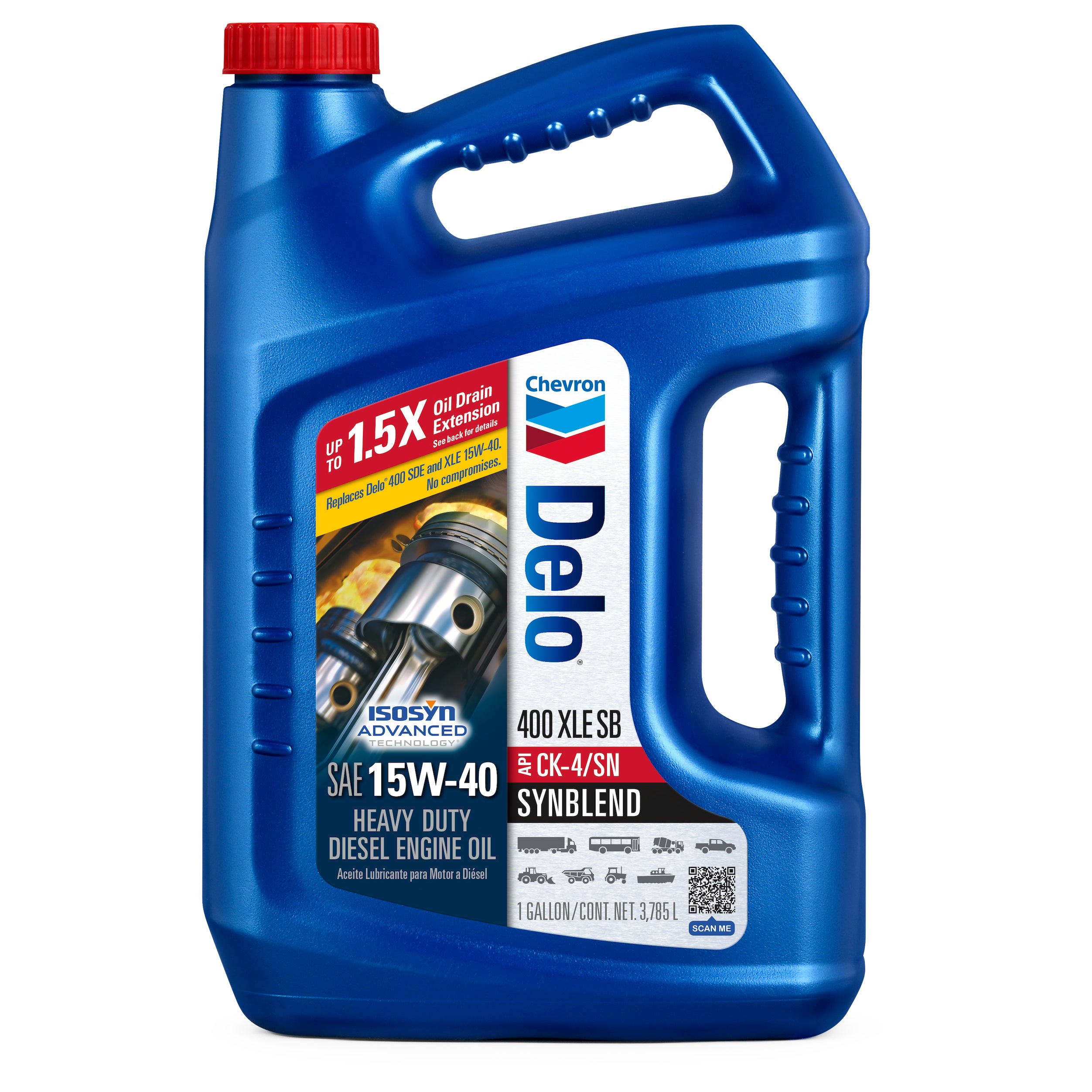 CHEVRON DELO 400 15W-40 3-1GAL BOTTLES