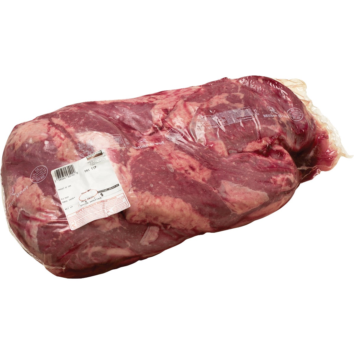 BEEF TRI TIP WHOLE FULL CASE PER LB.