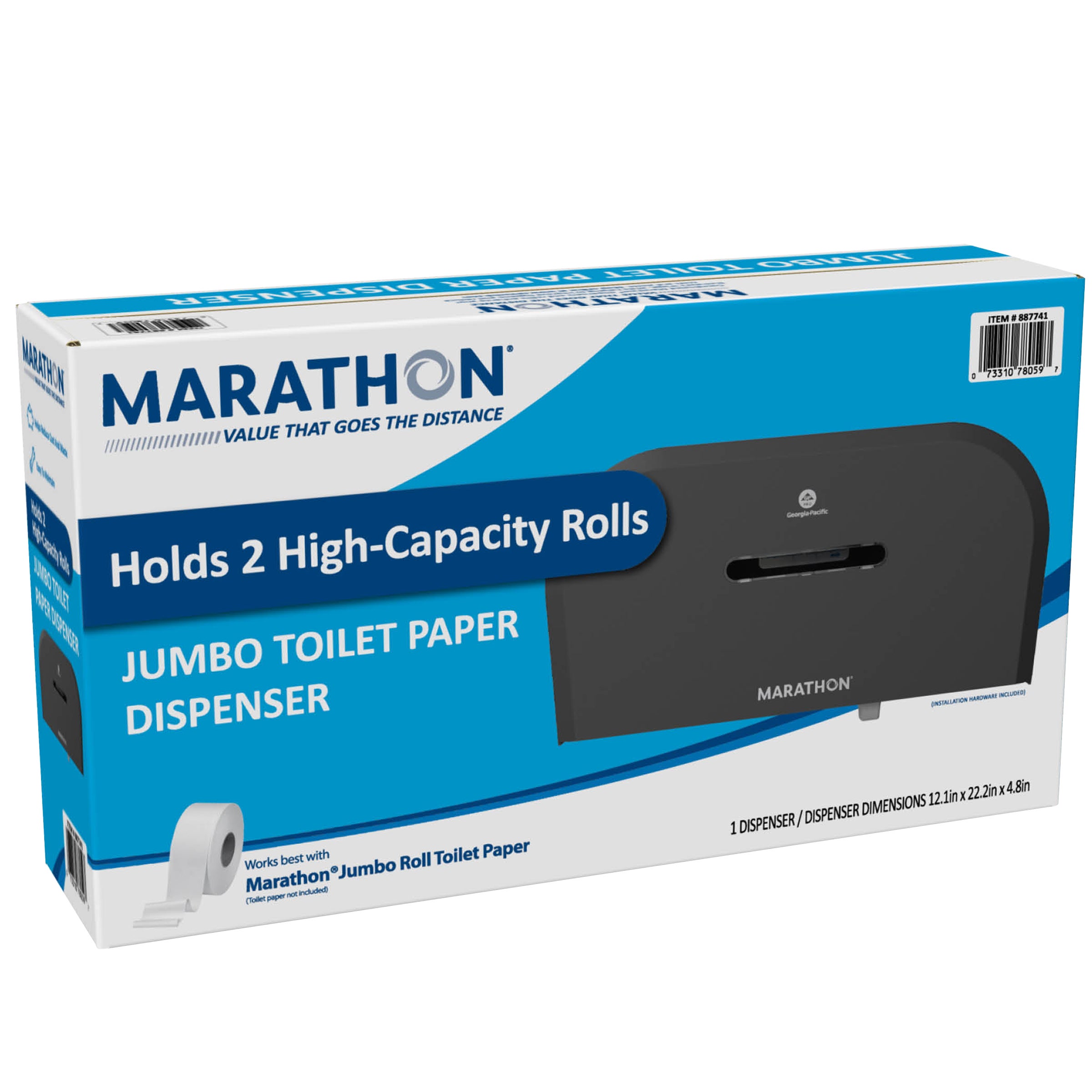 MARATHON JUMBO ROLL BATH TISSUE DISPENSER - Image 1