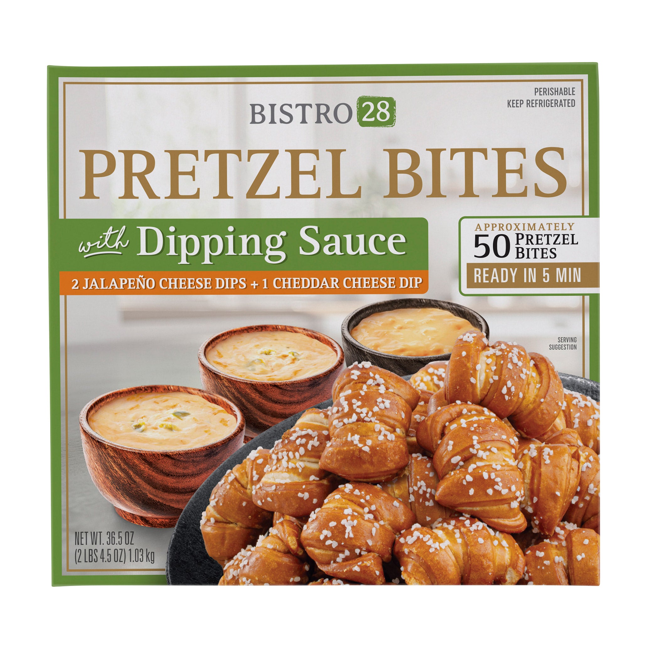BISTRO 28 PRETZEL BITE PARTY BOX 36.5 OZ