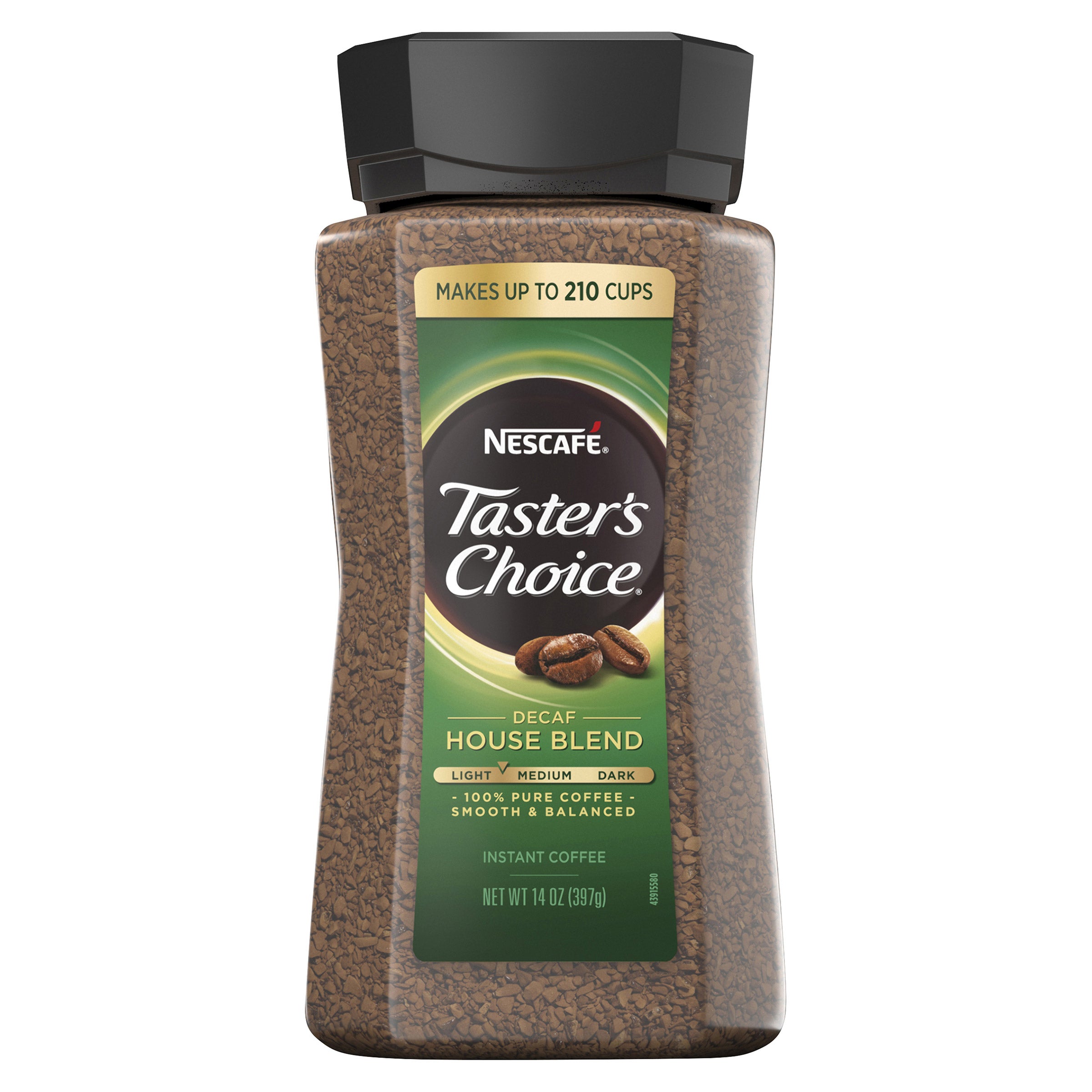 TASTER'S CHOICE INSTANT DECAF COFFEE 14 OZ - Image 1