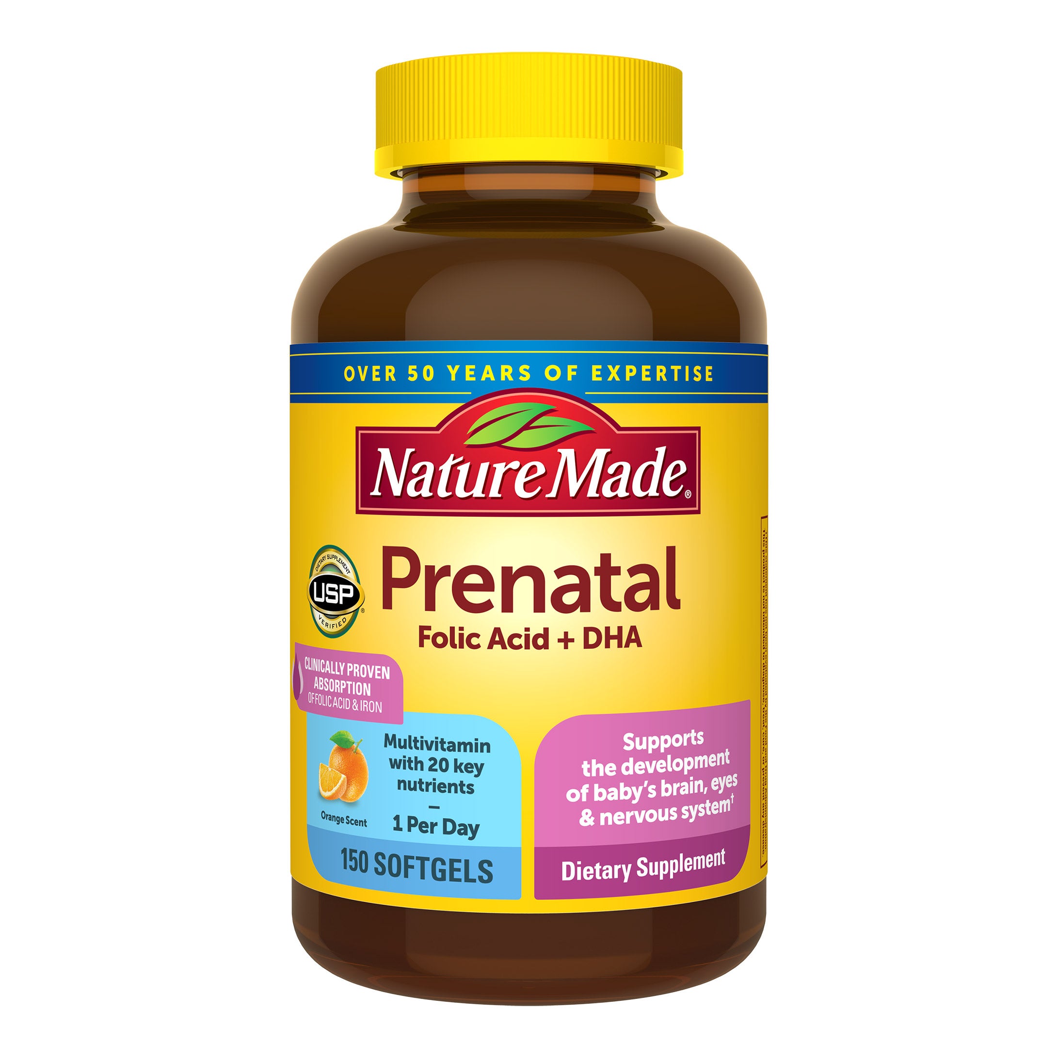 NATURE MADE PRENATAL + DHA 150 COUNT - Image 1