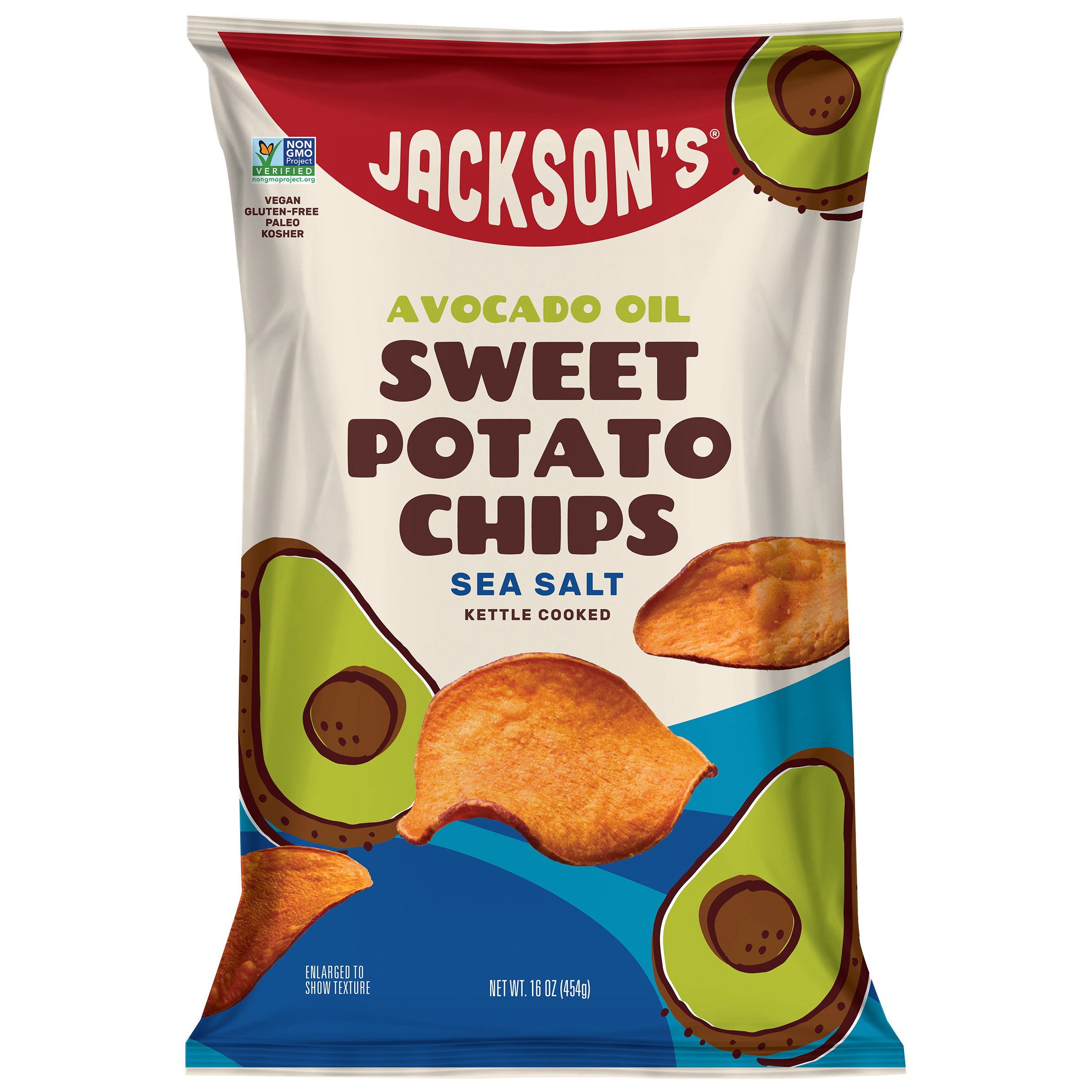 JACKSON'S SWEET POTATO CHIPS 16 OZ (1LB) - Image 1