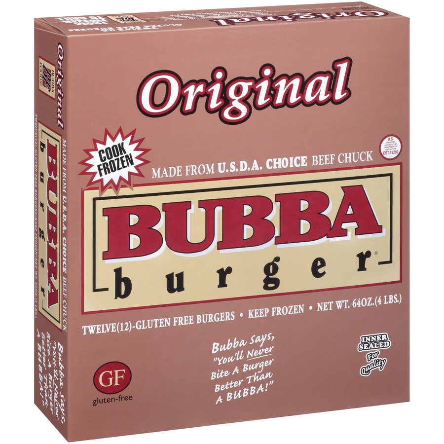 ORIGINAL BUBBA BURGER USDA CHOICE 12/5.3OZ (4 LBS)