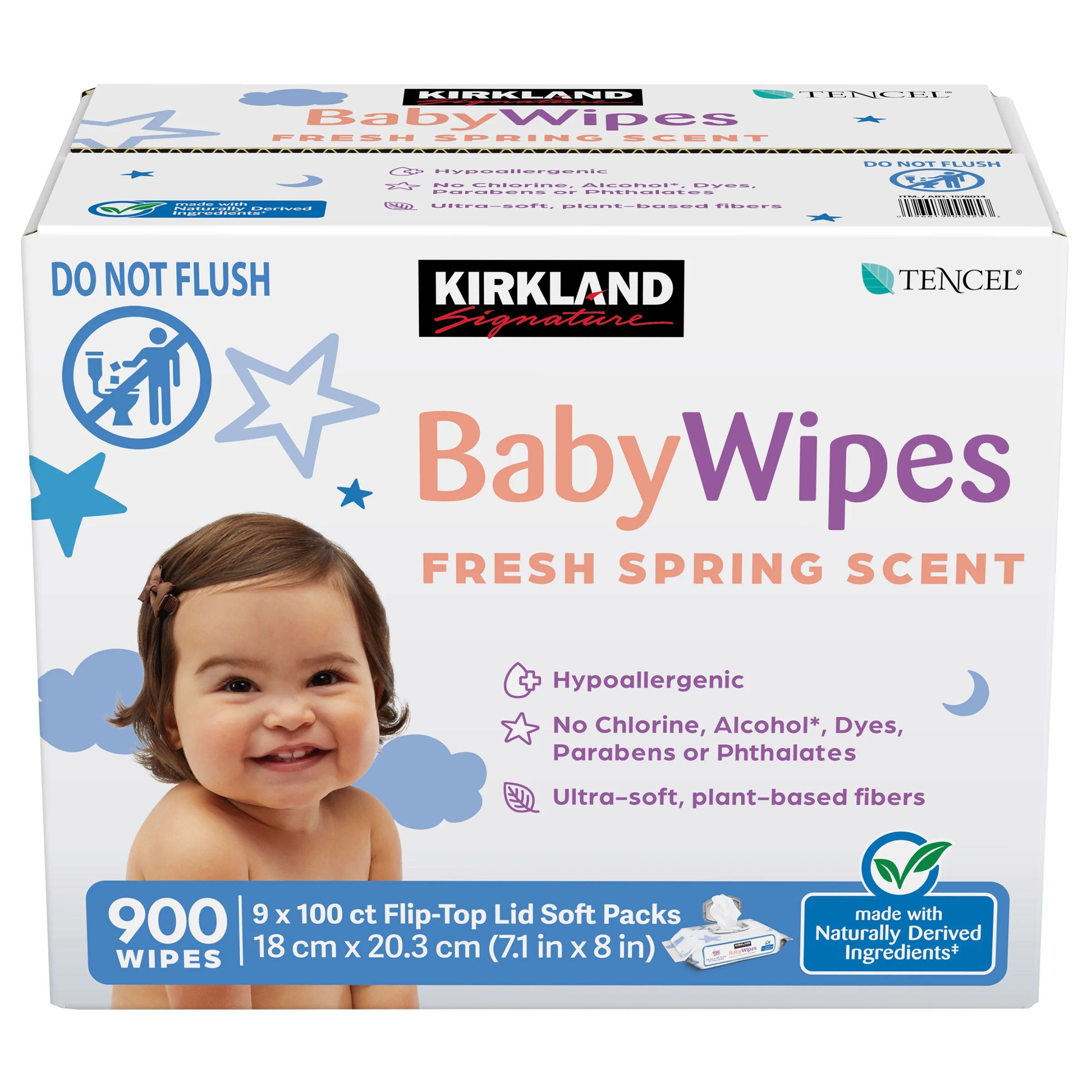 KIRKLAND SIGNATURE SCENTED BABY WIPES 900CT - Image 1