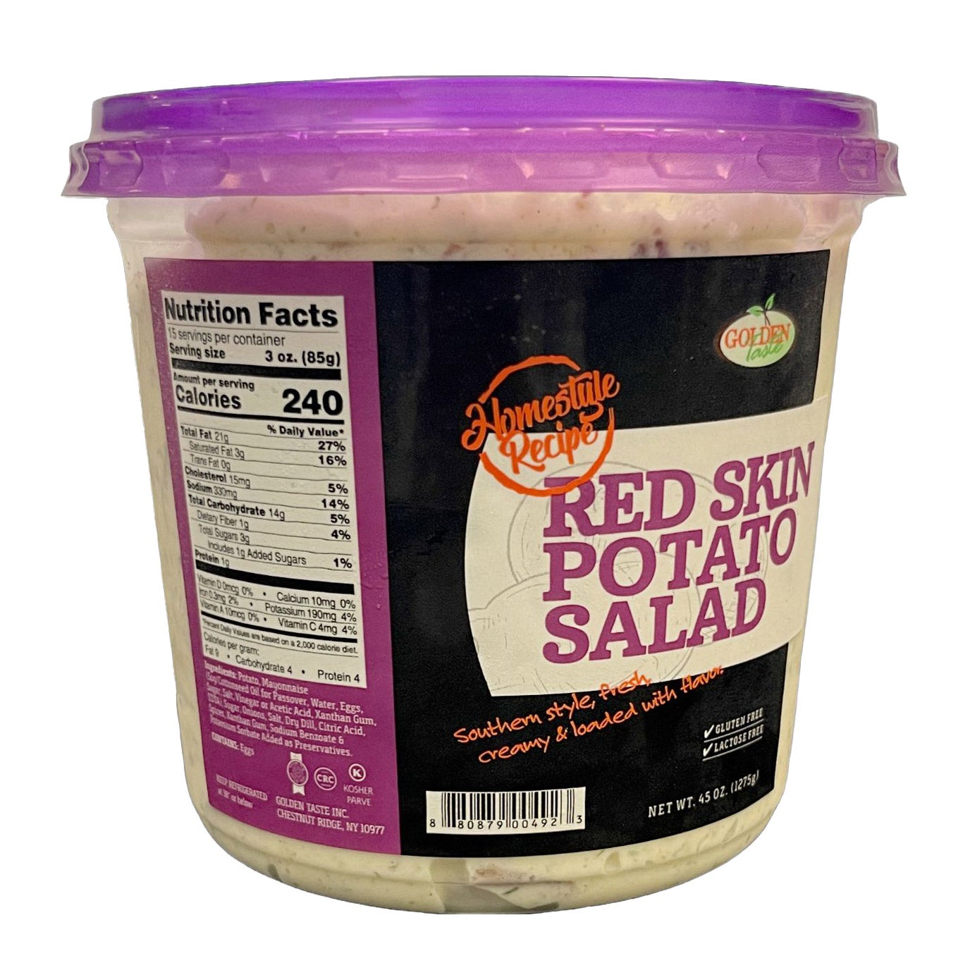GOLDEN TASTE INC. RDSKIN POT SALAD 45 OZ (2.81 LBS) - Image 1