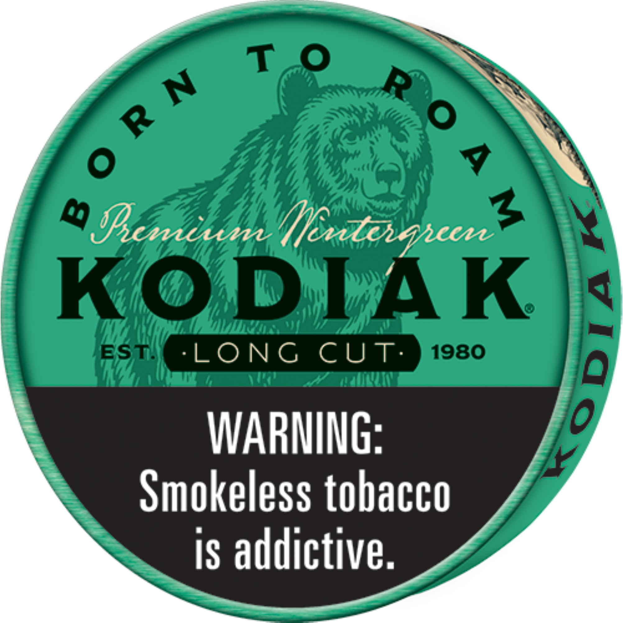 KODIAK WINTERGREEN MOIST SNUFF 5/1.2 OZ CANS