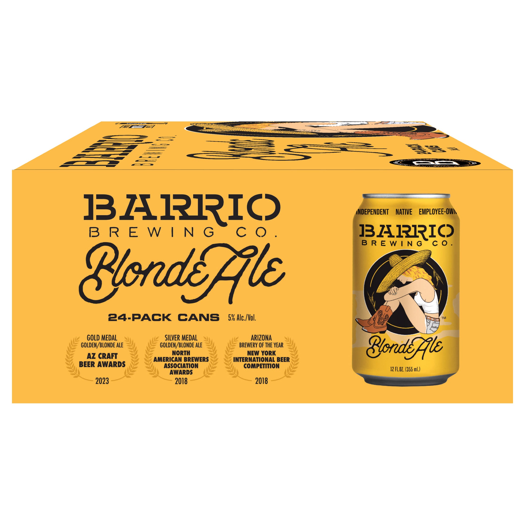 BARRIO BREWING CO BLONDE ALE TUCSON 24/12OZ CANS