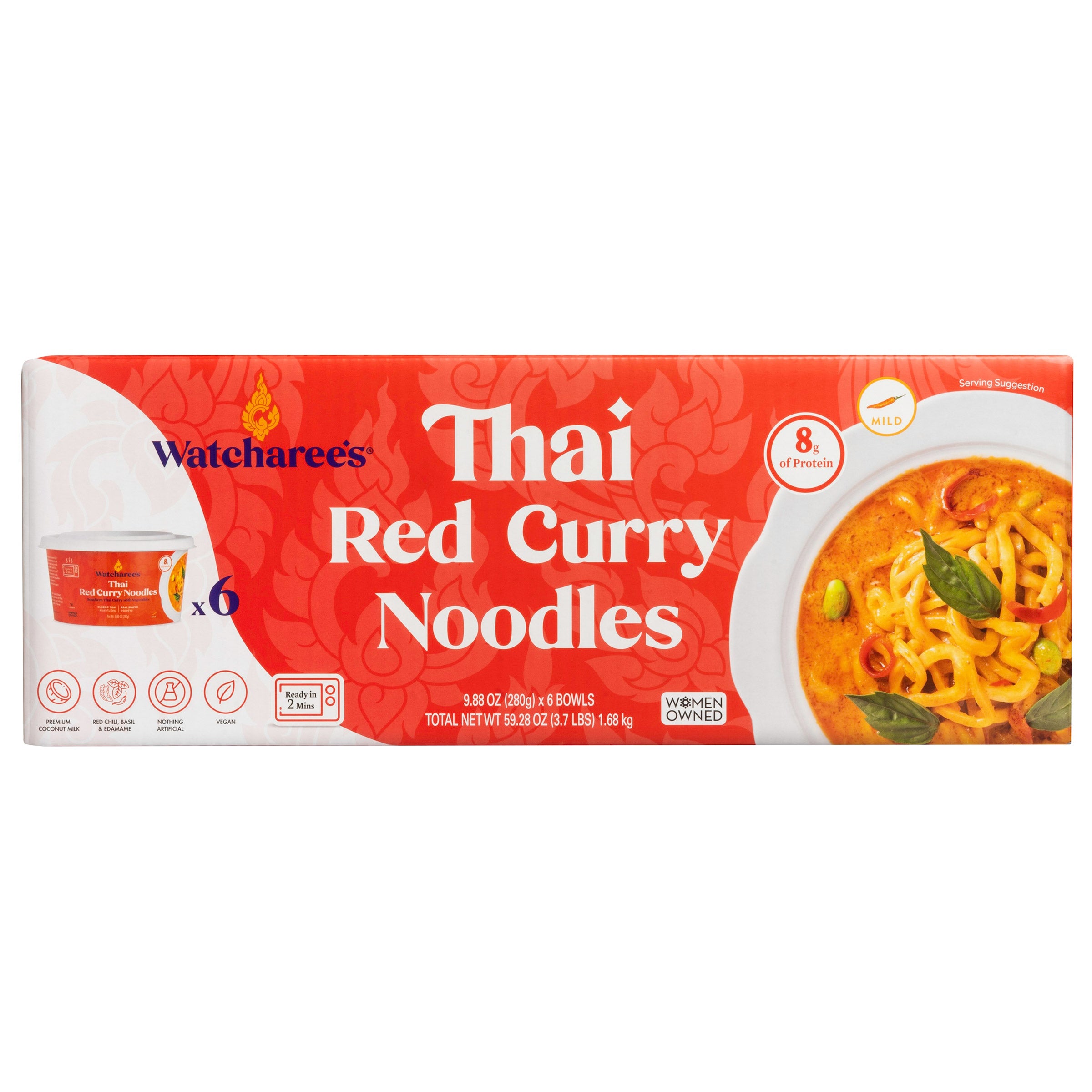WATCHAREE'S THAI RED CURRY NOODLE 6/9.88 OZ - Image 1